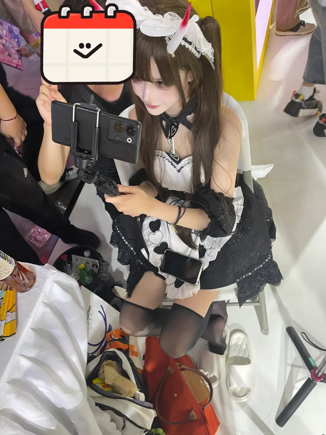 cosplay, 漫展, 女仆装, 丝袜, 2025ChinaJoy - 第2张