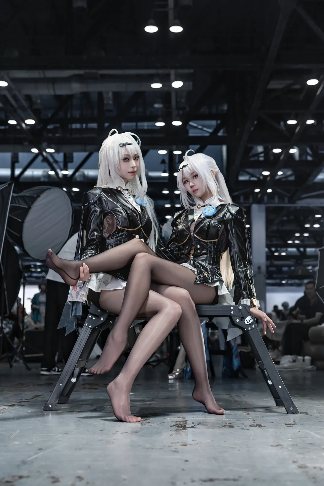 绝区零, 漫展场照, 仪玄cos, 双人cosplay, 丝袜cos - 第2张