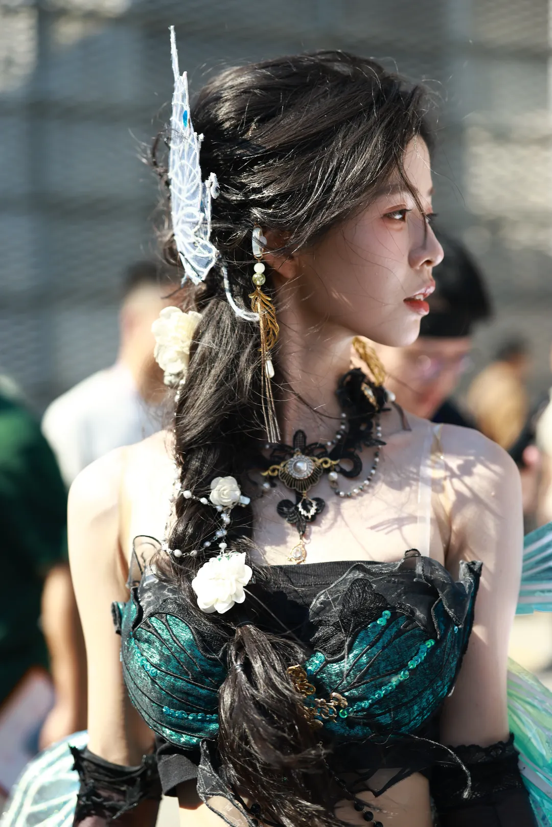 Anime convention cosplay, Anime convention daily life, Stocking outfit, 2026 ChinaJoy, Outdoor photography - Image 12