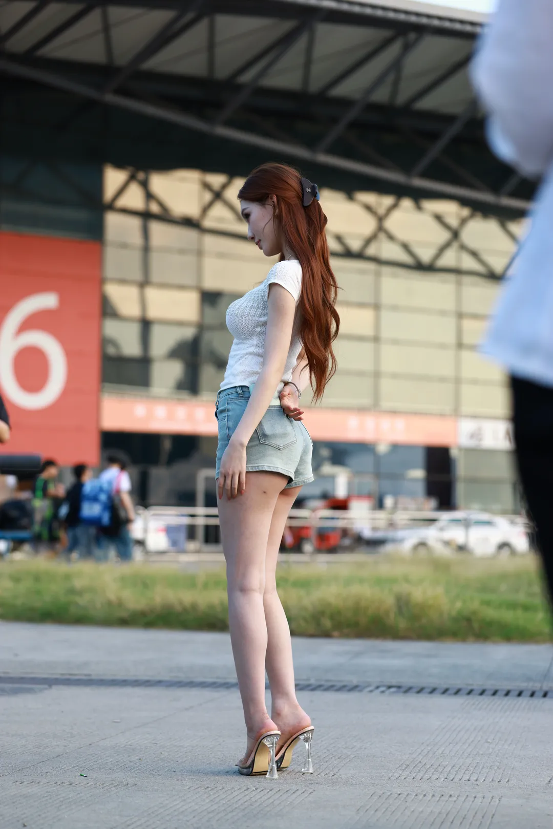 Anime convention cosplay, Anime convention daily life, Stocking outfit, 2026 ChinaJoy, Outdoor photography - Image 6