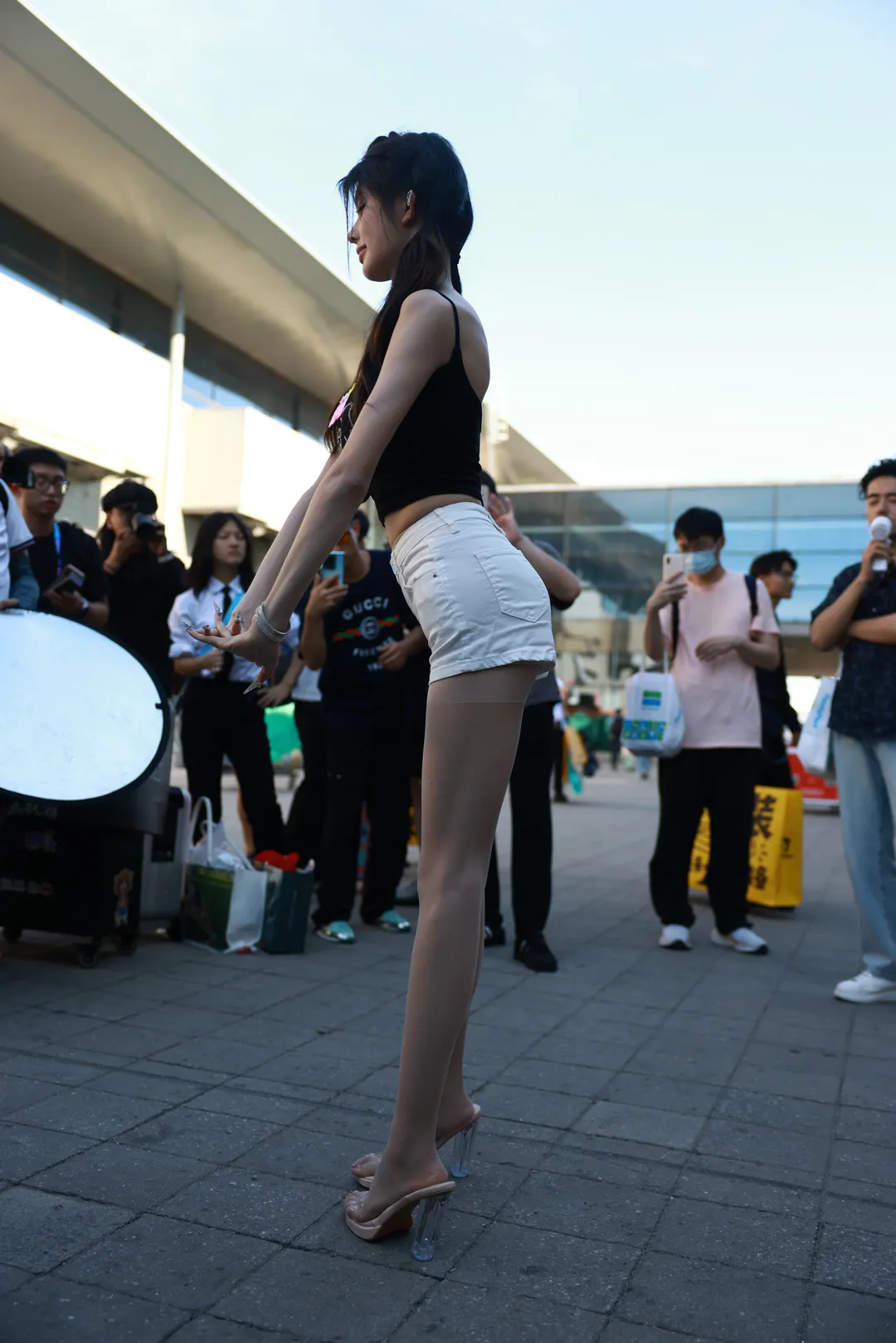 Anime convention cosplay, Anime convention daily life, Stocking outfit, 2026 ChinaJoy, Outdoor photography - Image 8