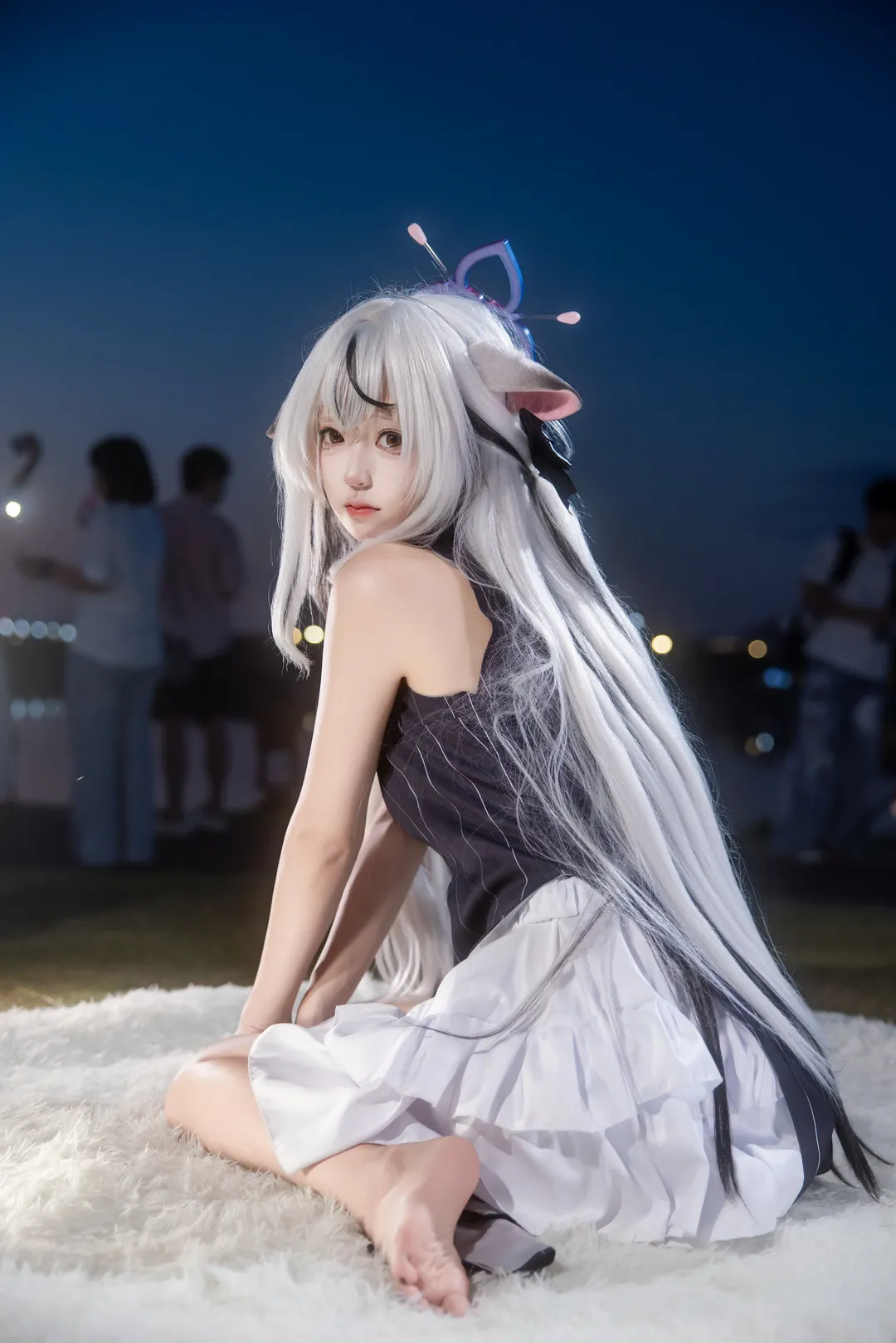 蔚蓝档案, 夜景拍摄, 二次元cosplay, 世界线漫展, 心奈cos