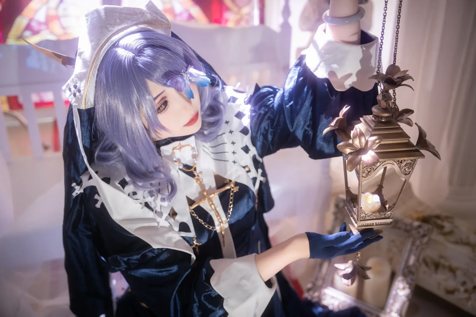 明日方舟, cosplay摄影, 哥特风cos, 絮雨cos, 幽邃隐修 - 第2张