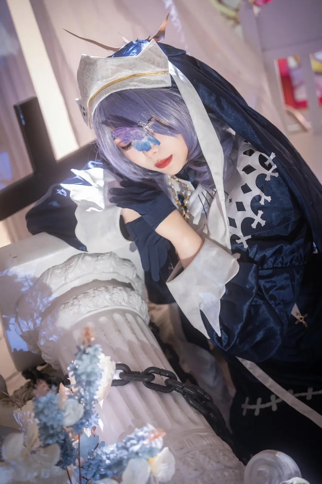 明日方舟, cosplay摄影, 哥特风cos, 絮雨cos, 幽邃隐修 - 第3张