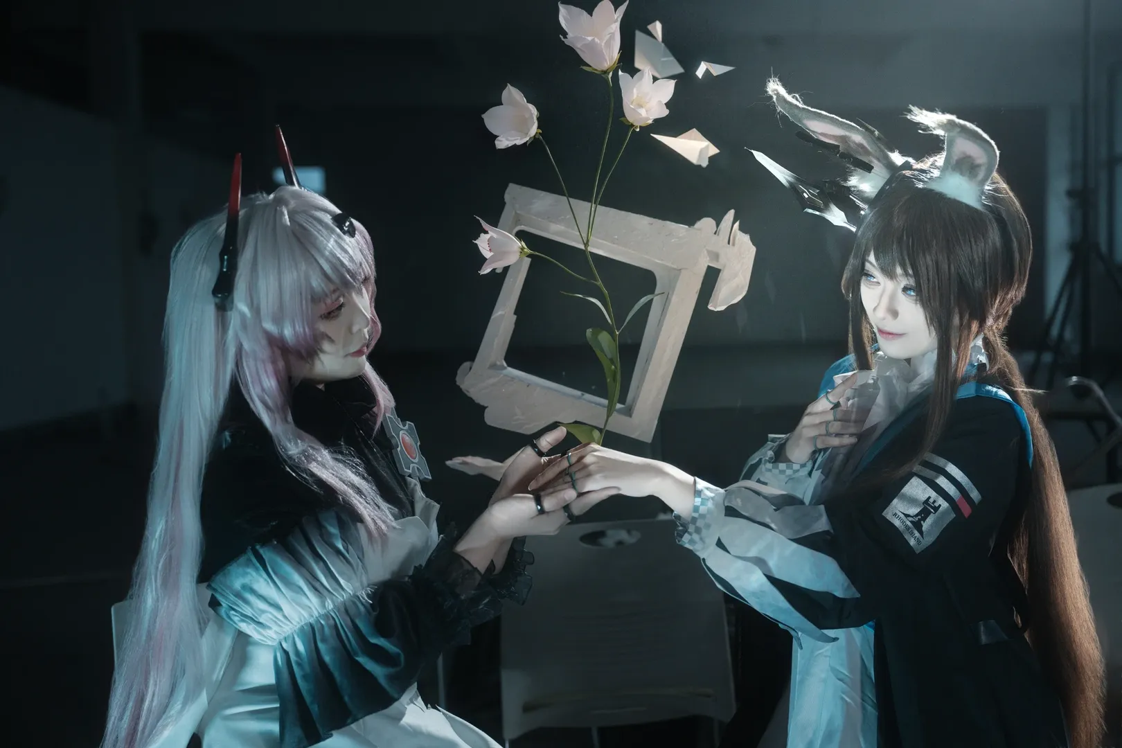明日方舟, 阿米娅cos, 特蕾西娅cos, 巴别塔, cosplay黑丝 - 第5张