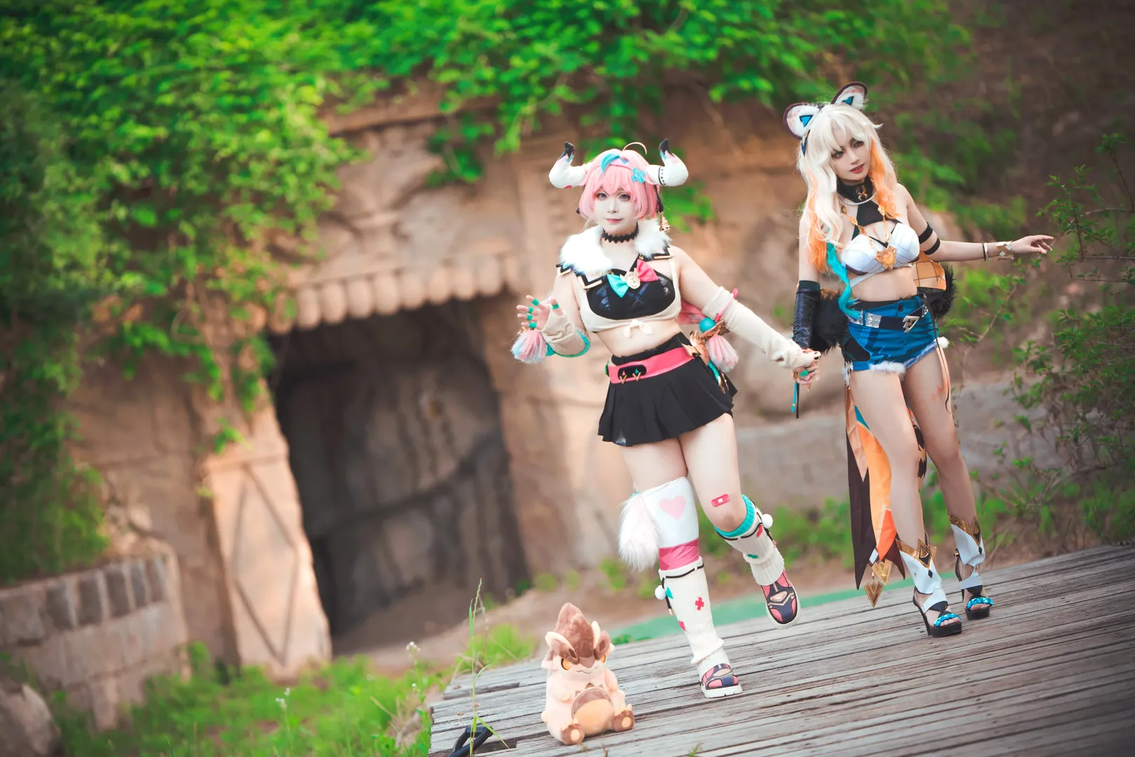 原神, cosplay, 瓦雷莎cos, 希诺宁cos, 纳塔生活 - 第1张