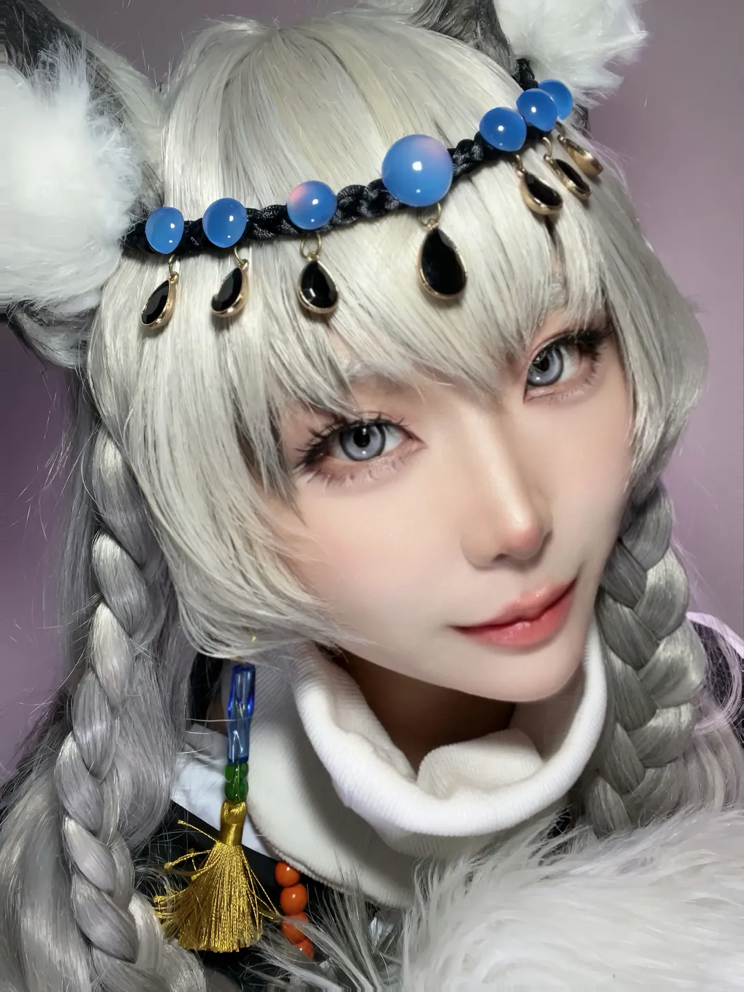 初雪cos, 明日方舟, 兽耳, 无忧梦呓, 喀兰圣女 - 第2张