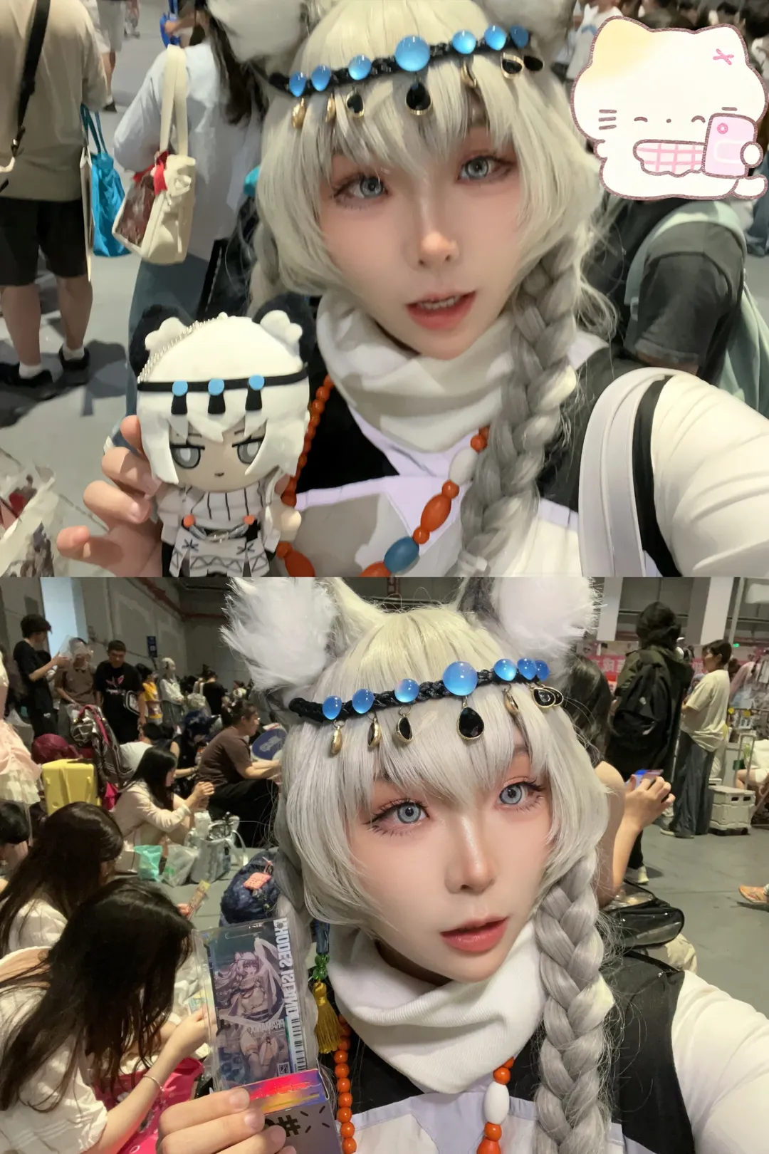 Convention photos, First Snow cosplay, Arknights, CPSP Anime Convention, Animal ears