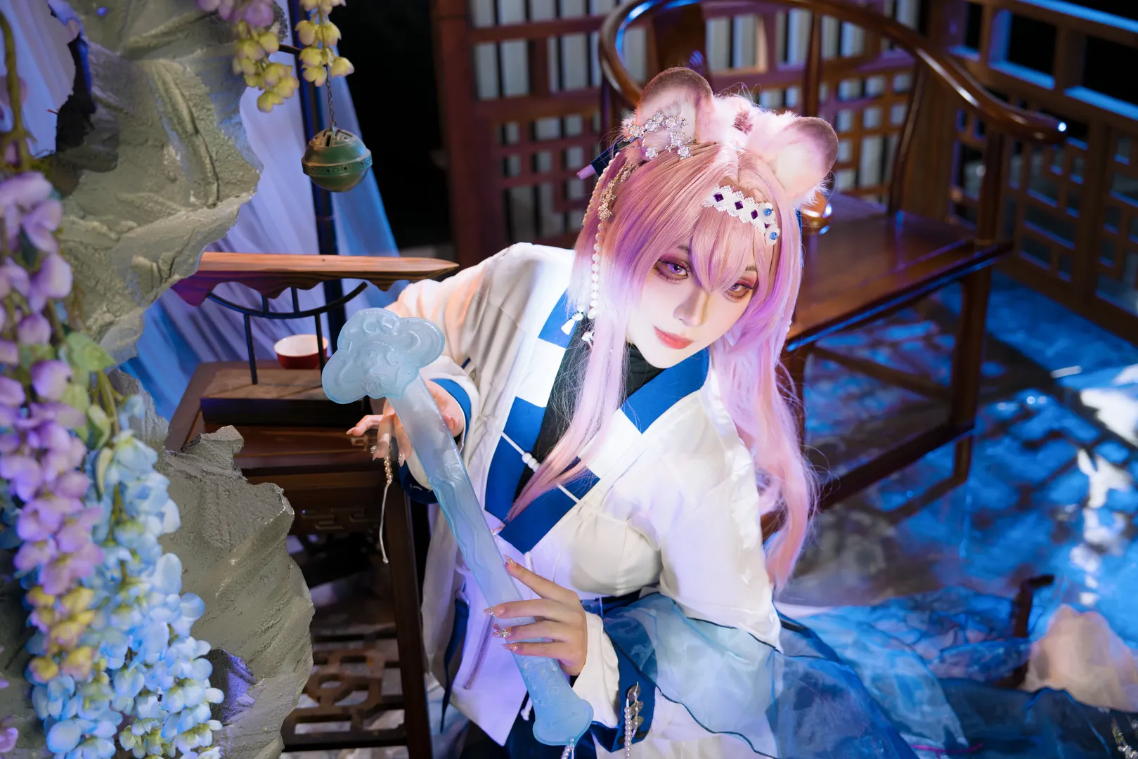アークナイツ, 古風コスプレ, 林雨霞コスプレ, 獣耳コスプレ, 雪山降臨1101 - 1枚目