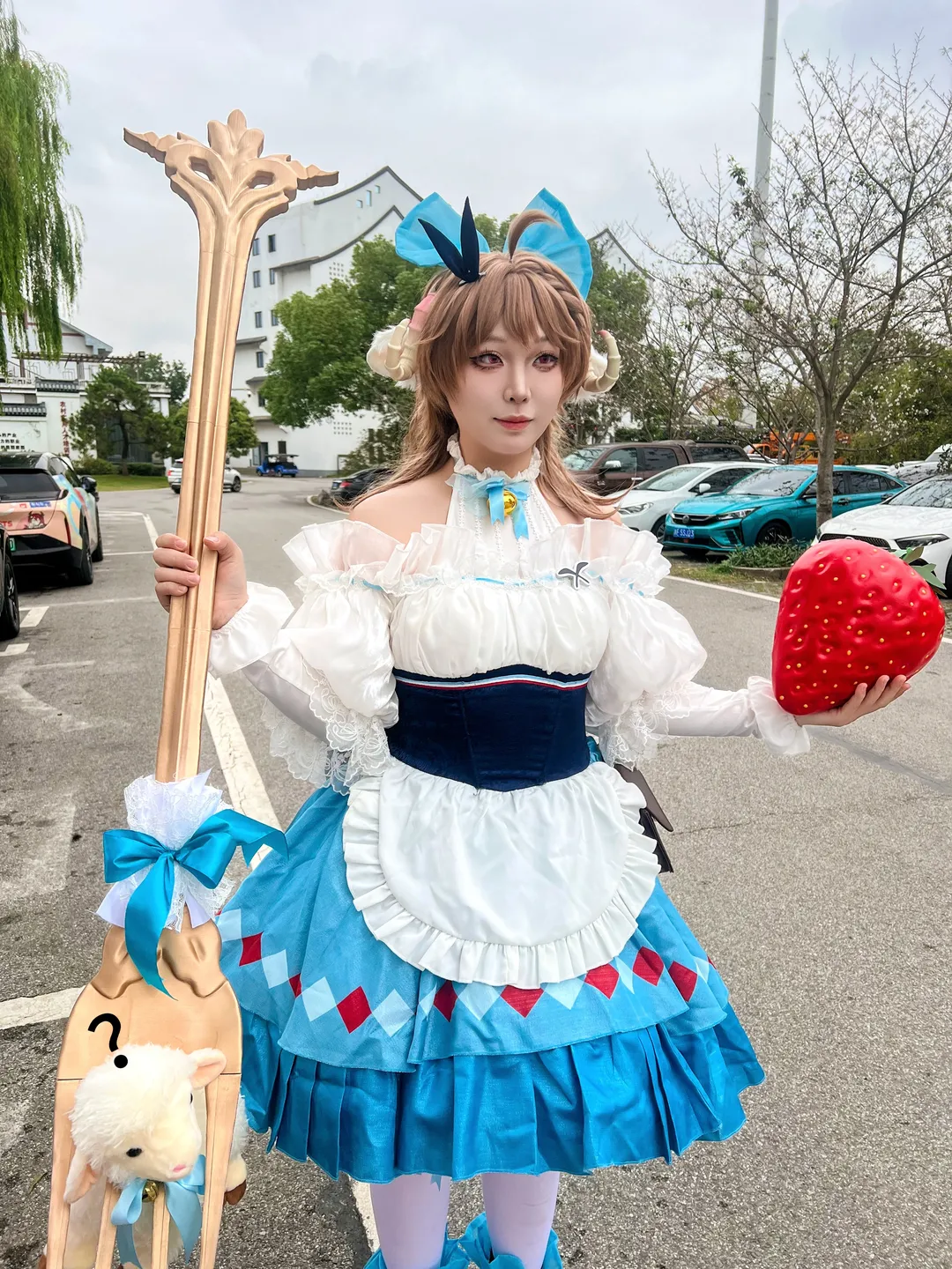 cosplay, 明日方舟, 白丝cos, 纯烬艾雅法拉cos, 抽象日常