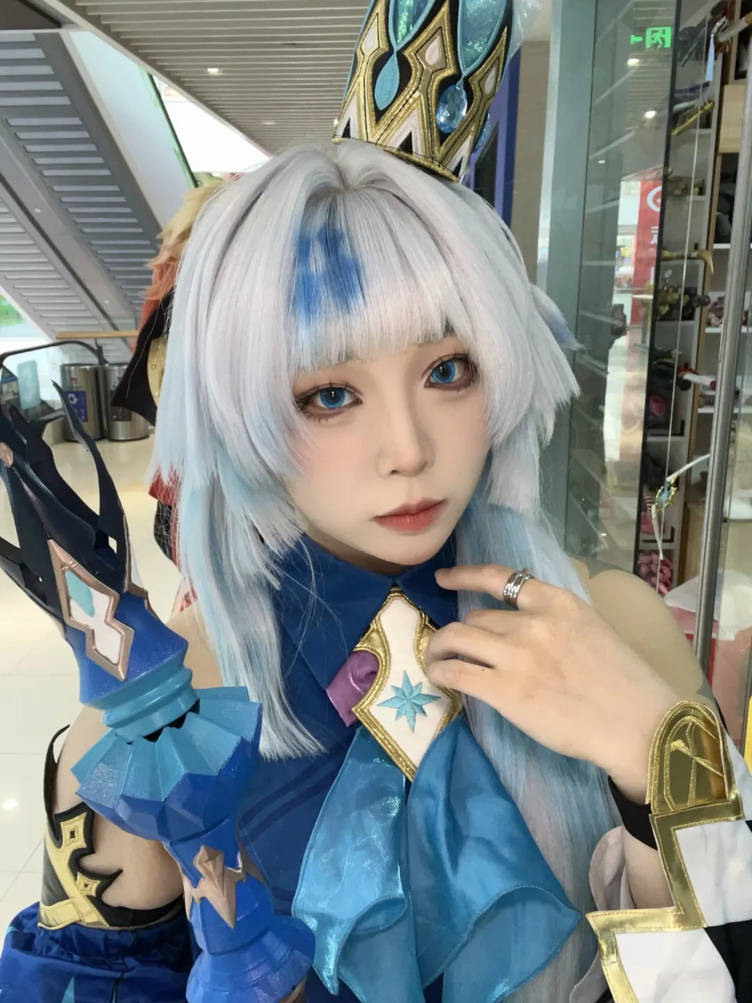 崩坏星穹铁道, 二次元cosplay, 刻律德菈cos, Coser日常, 蓝白假发