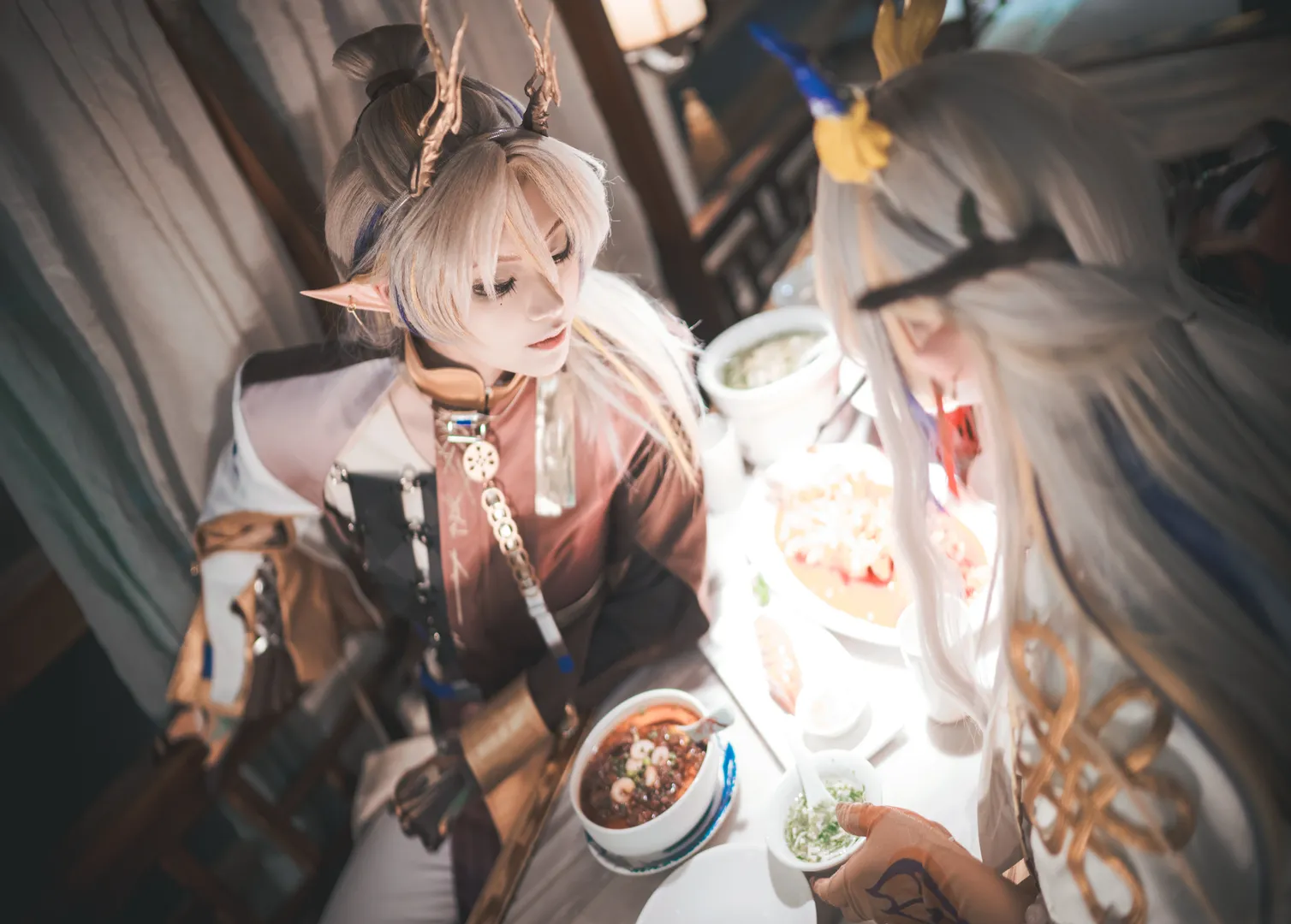シュウ コスプレ, アークナイツ, ストッキング, 績 コスプレ, 中国の旧正月の年越しディナー - 2枚目