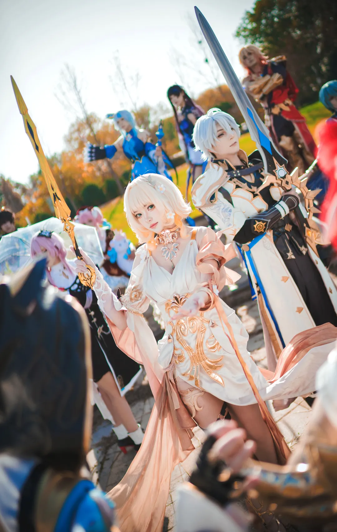 崩坏星穹铁道, 翁法罗斯, cosplay摄影, 黄金裔cos, 群像cos - 第3张