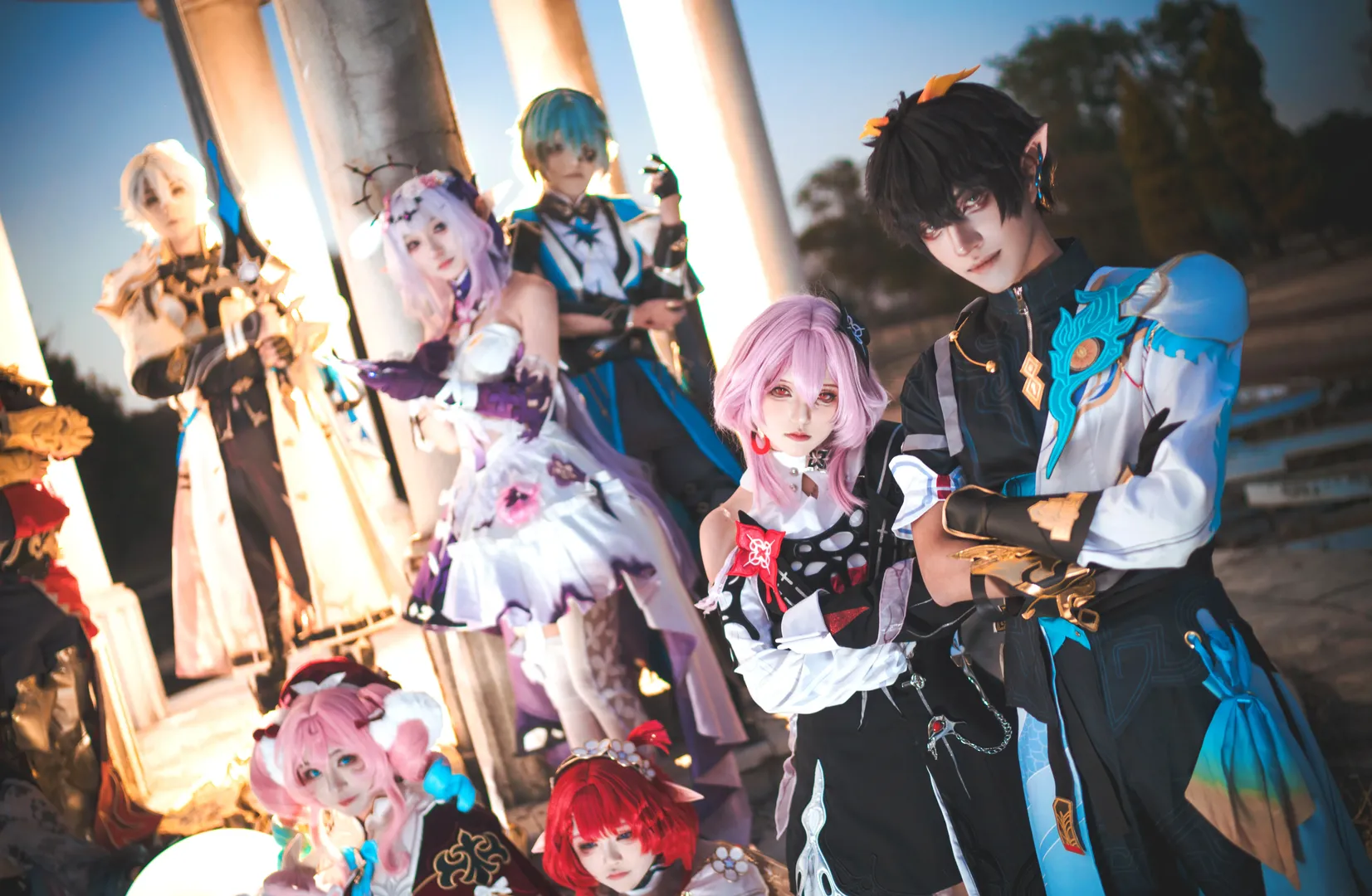 崩坏星穹铁道, 翁法罗斯, cosplay摄影, 黄金裔cos, 群像cos - 第8张