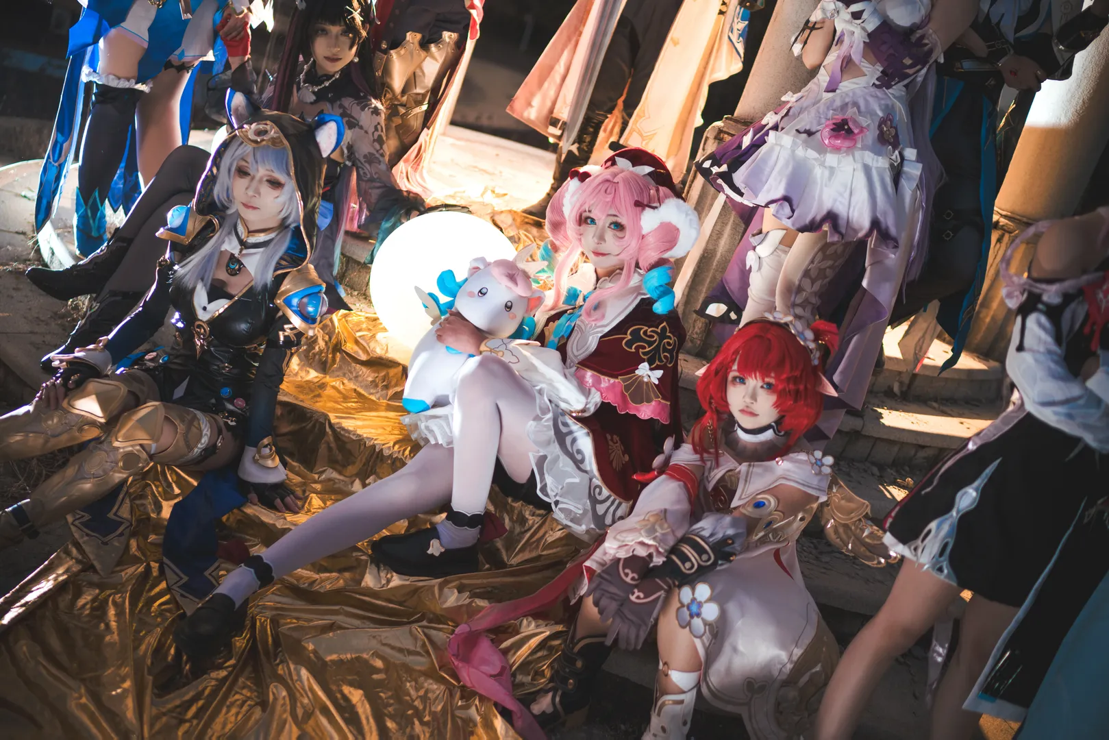 崩壊：スターレイル, オンファロス, コスプレ撮影, 黄金裔コスプレ, グループコスプレ