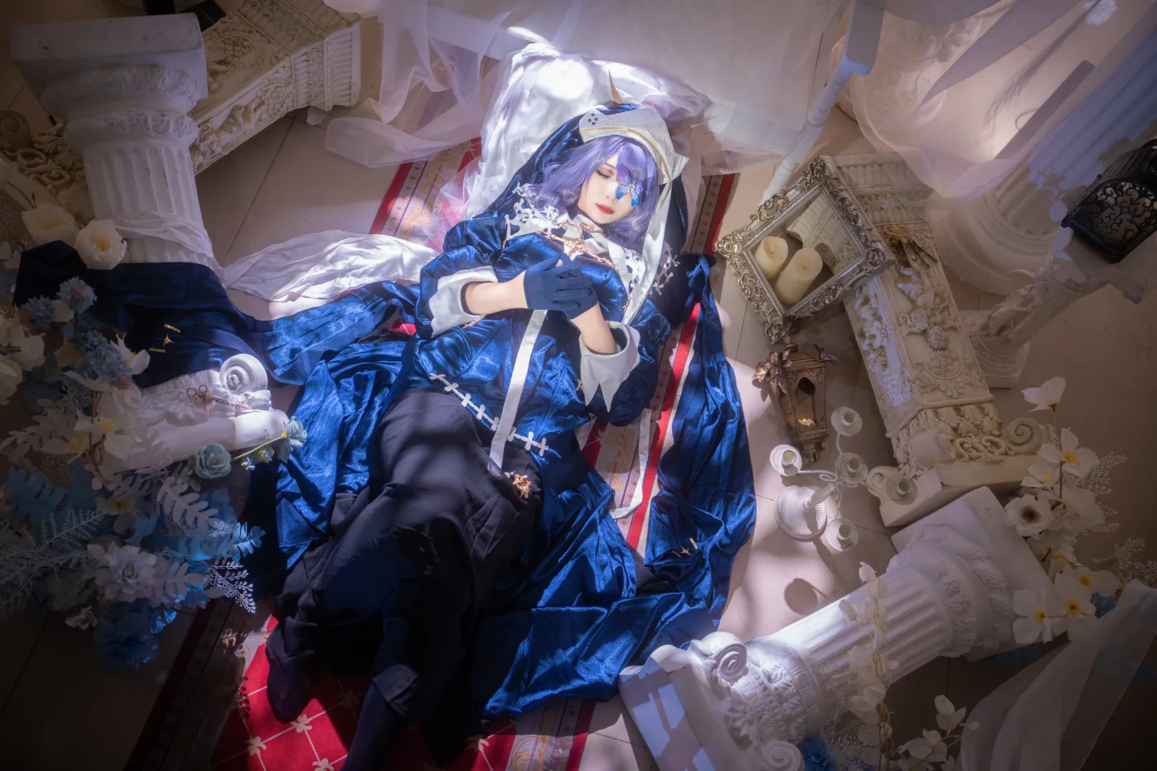 雰囲気のある写真, アークナイツ, コスプレ撮影, ウィスパーレイン コスプレ, シスター衣装