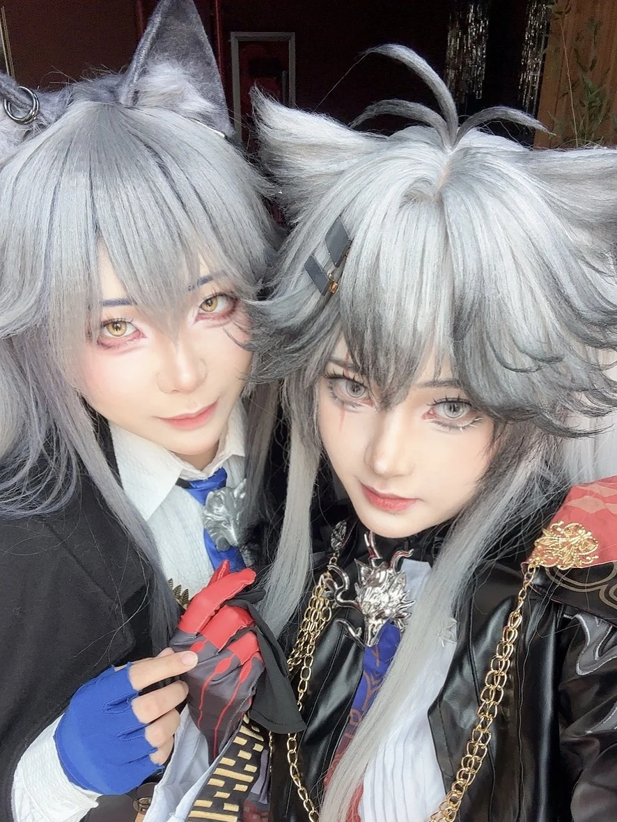 明日方舟, 荒芜拉普兰德, 明日方舟创作者应援计划, 缄默德克萨斯cos, cosplay双狼组合