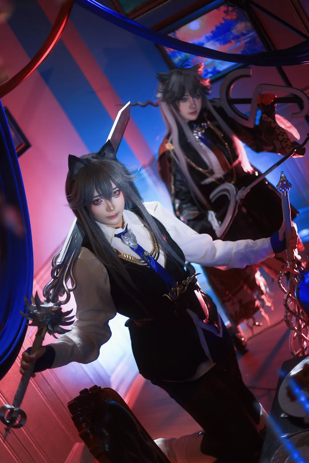 明日方舟, cosplay摄影, 氛围感人像, 泡影苍霆, 缄默德克萨斯cos