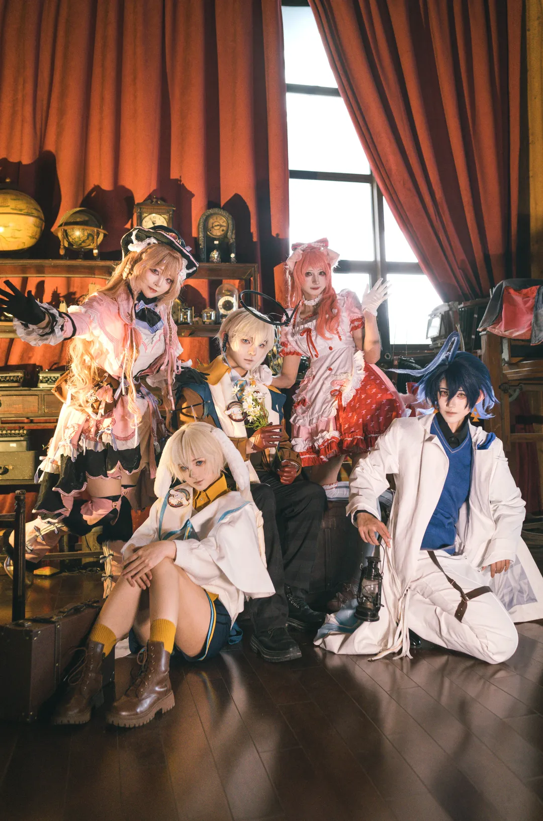 Over-the-knee socks outfit, Arknights cosplay, Sanrio collaboration, Steam train photography, Retro railway - Image 4