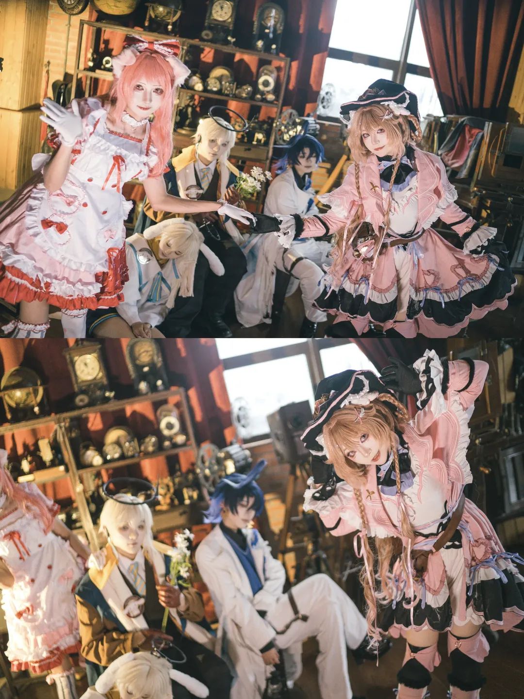 Over-the-knee socks outfit, Arknights cosplay, Sanrio collaboration, Steam train photography, Retro railway - Image 5