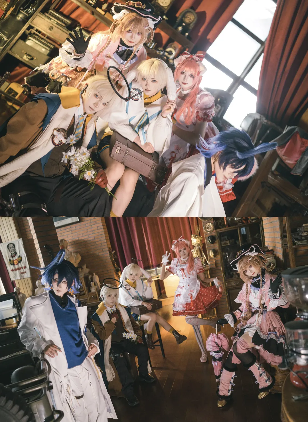 Over-the-knee socks outfit, Arknights cosplay, Sanrio collaboration, Steam train photography, Retro railway - Image 6