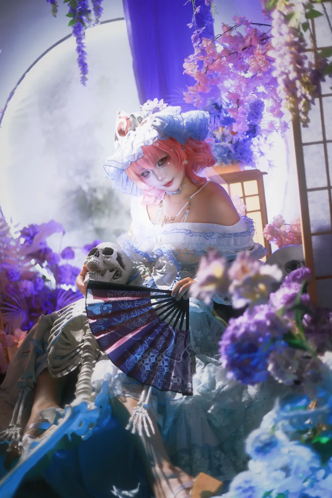 cosplay, 东方project, 西行寺幽幽子cos, 哥特洛丽塔, 亡灵 - 第2张