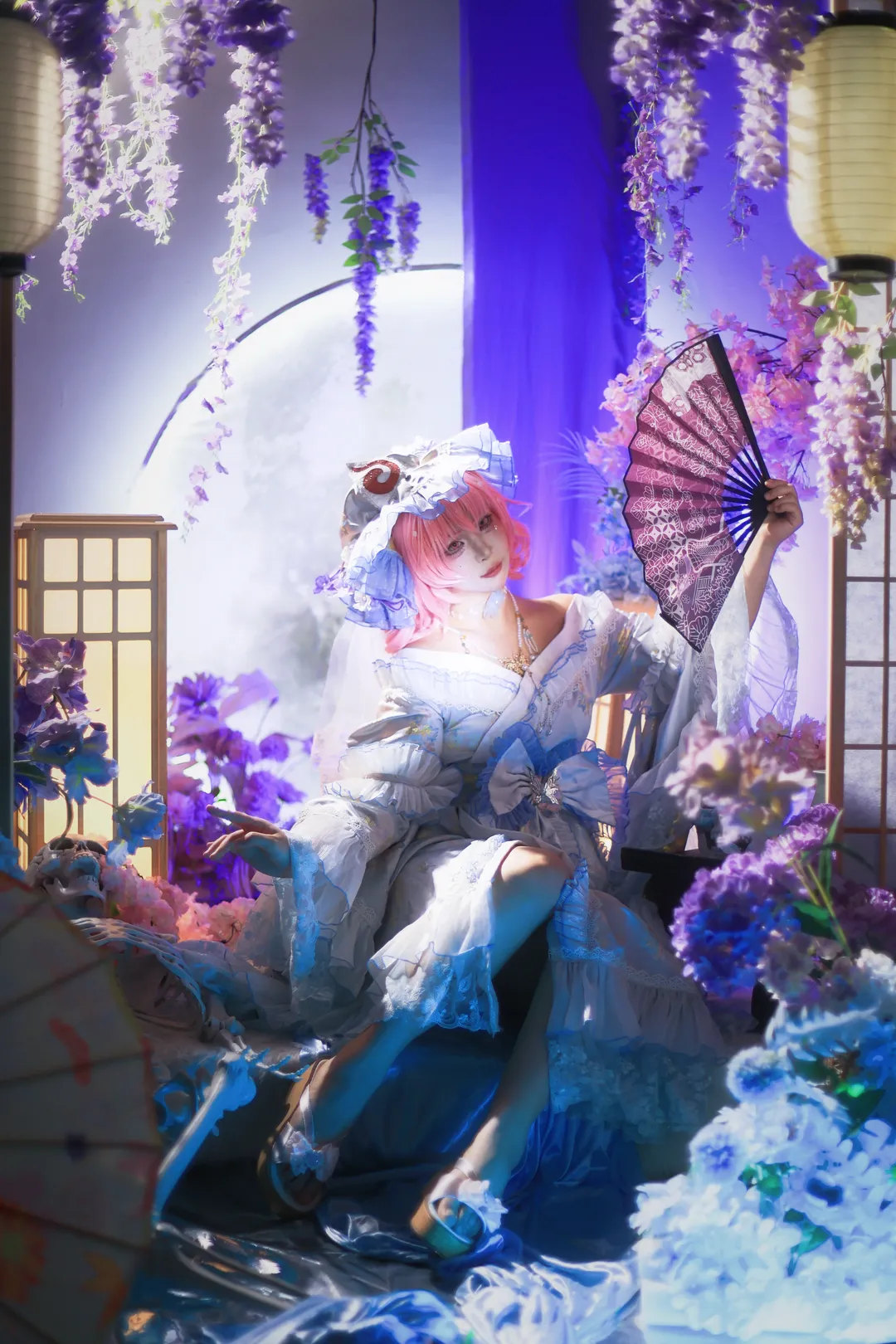 cosplay, 东方project, 西行寺幽幽子cos, 哥特洛丽塔, 亡灵 - 第4张