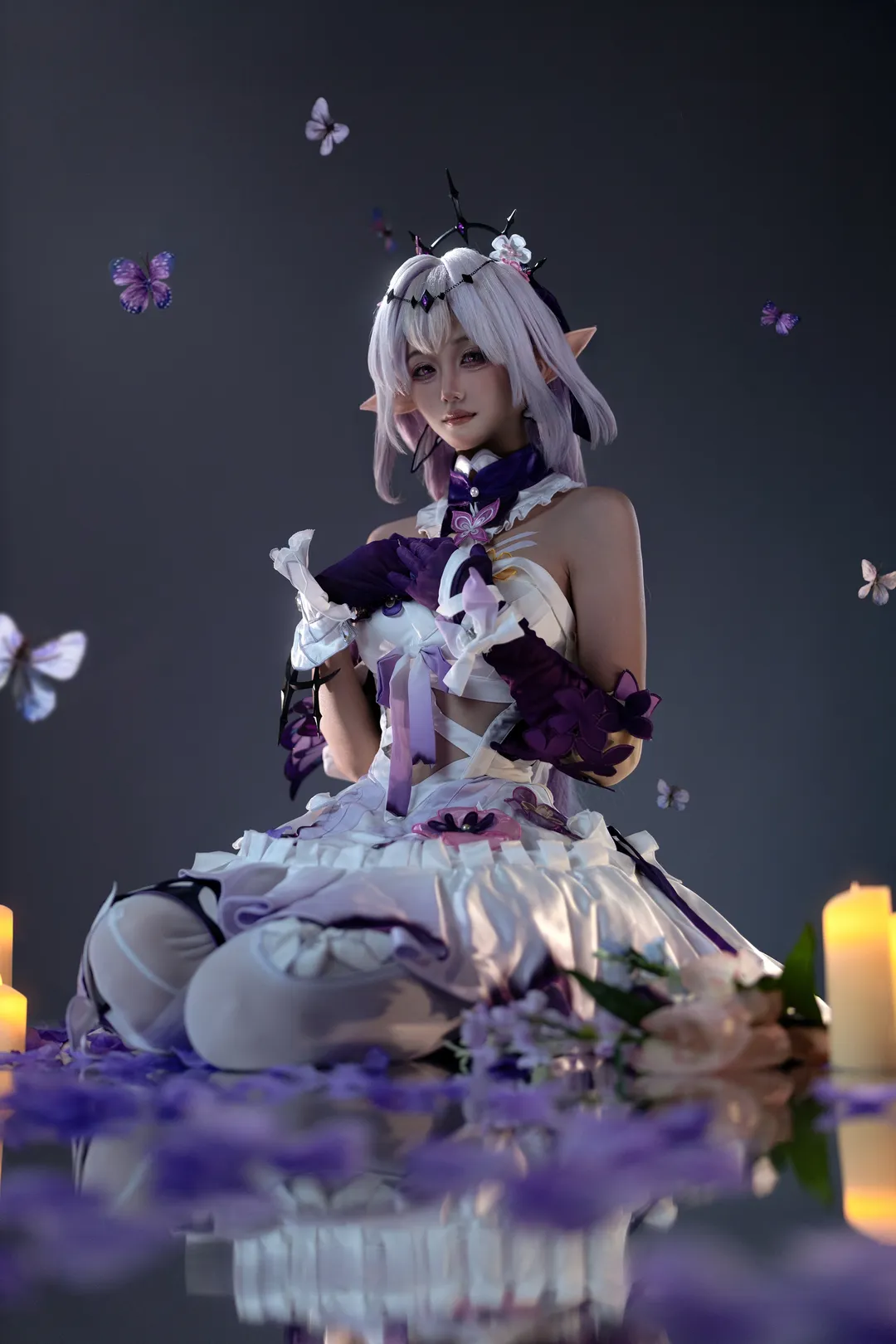 崩壊：スターレイル, キャストリス コスプレ, エルフ耳, コスプレ撮影, ストッキングコーデ - 4枚目