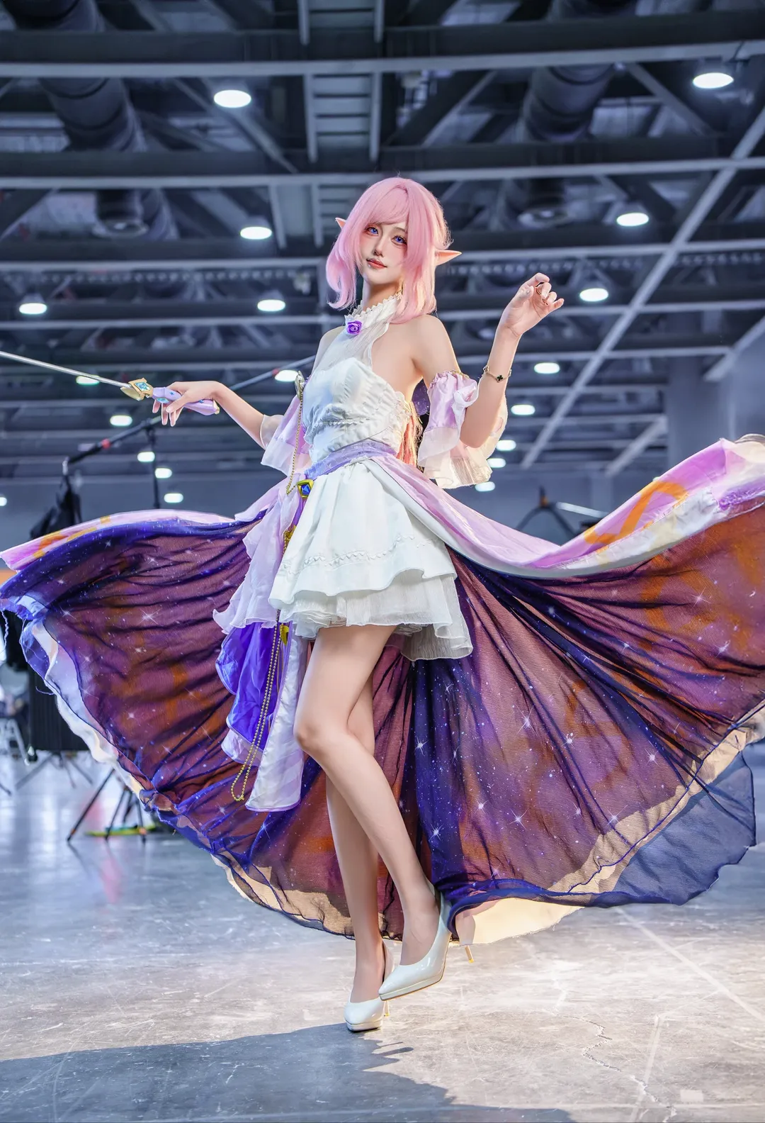 Swimsuit, Convention photos, White stockings, Taihou cosplay, Live-action cosplay - Image 5