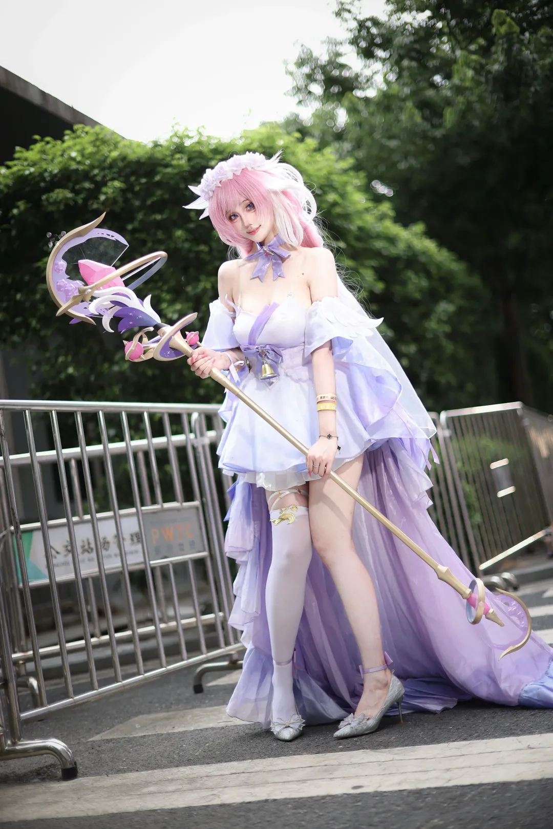 爱莉希雅cos, cosplay, 萤火虫漫展, 崩坏三, 白丝