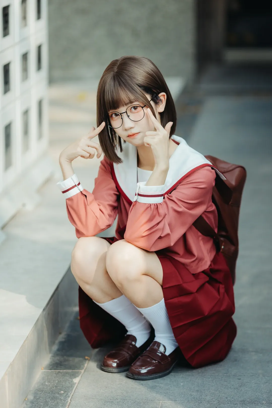漫展返图, jk制服, 日系摄影, 眼镜娘, CPGZ07 - 第1张