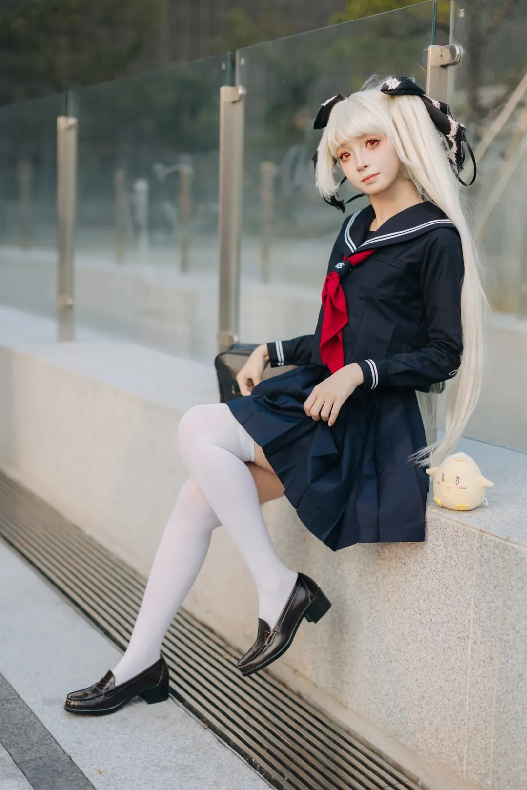 碧蓝航线, 漫展返图, 可畏cos, 白丝穿搭, jk水手服 - 第2张