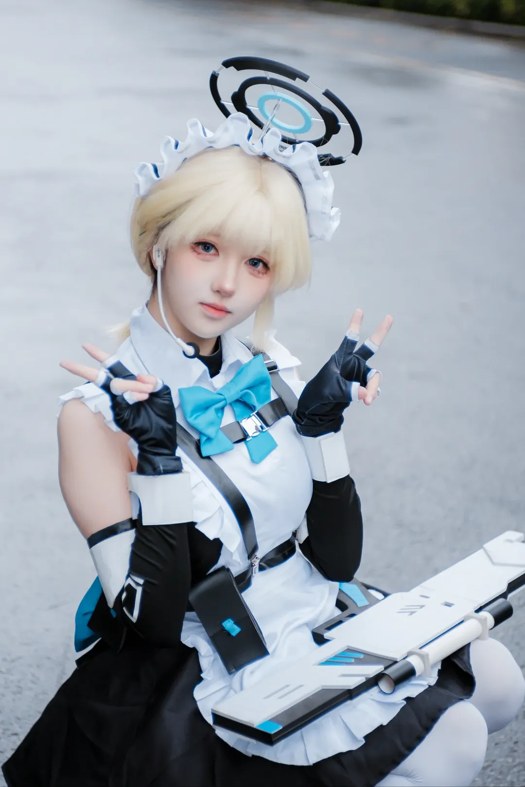 cosplay, 蔚蓝档案, 广州漫展, 白丝, 飞鸟马时cos - 第1张