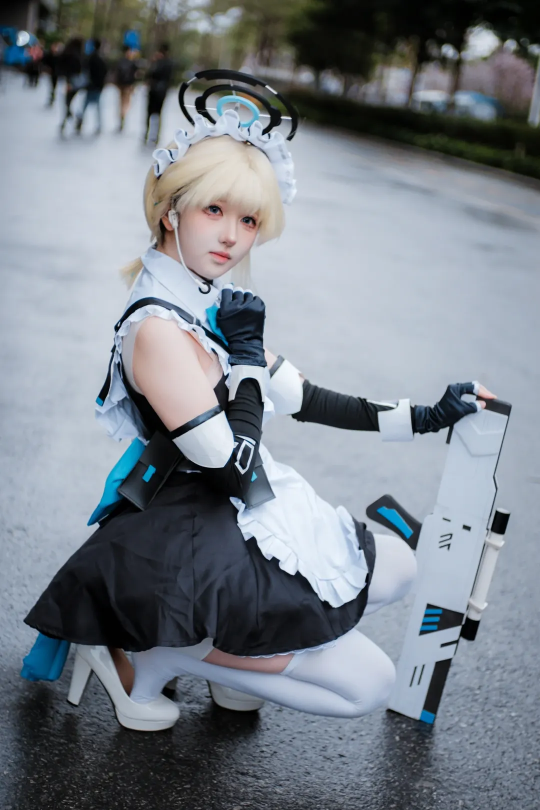 cosplay, 蔚蓝档案, 广州漫展, 白丝, 飞鸟马时cos - 第2张