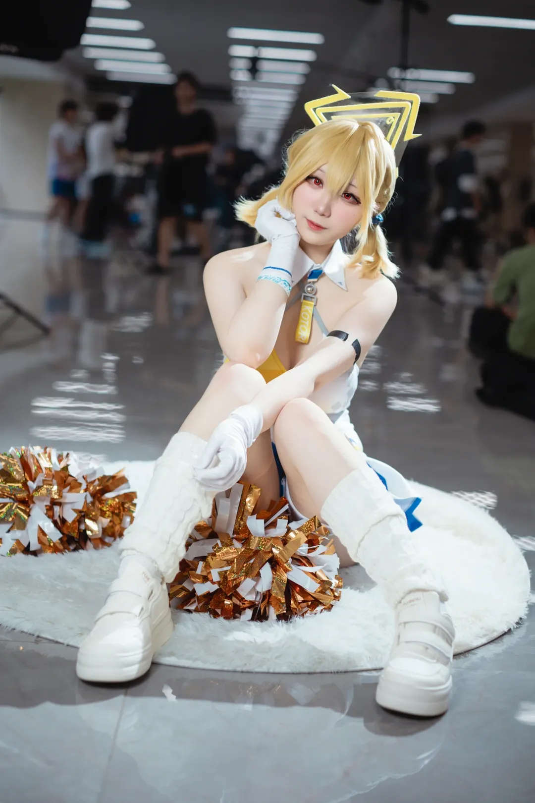 蔚蓝档案, 漫展返图, cosplay现场, 丰见琴里cos, 啦啦队穿搭