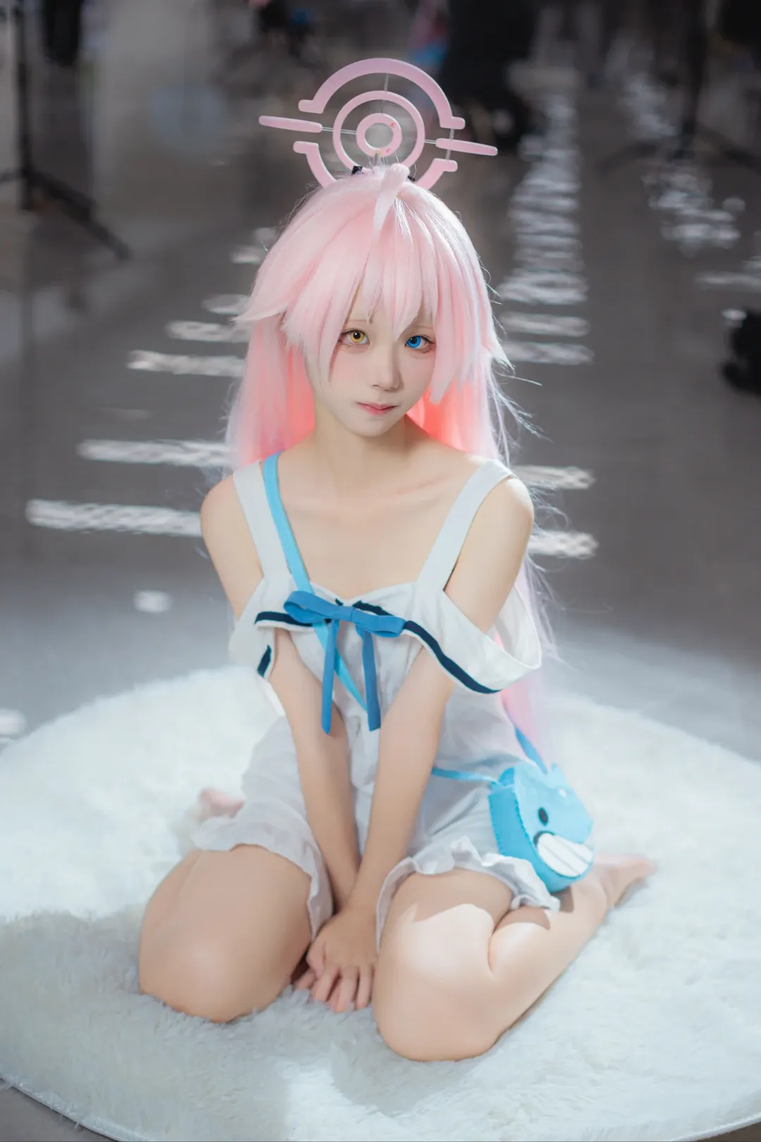 Blue Archive, Convention photo, Convention photos, Pink wig, Hoshino cosplay - Image 7
