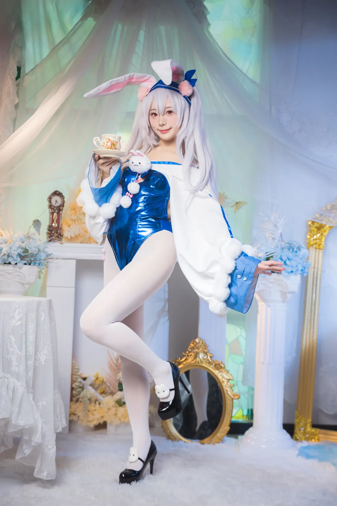 cosplay, 碧蓝航线, 拉菲cos, 甜妹, 白丝 - 第3张