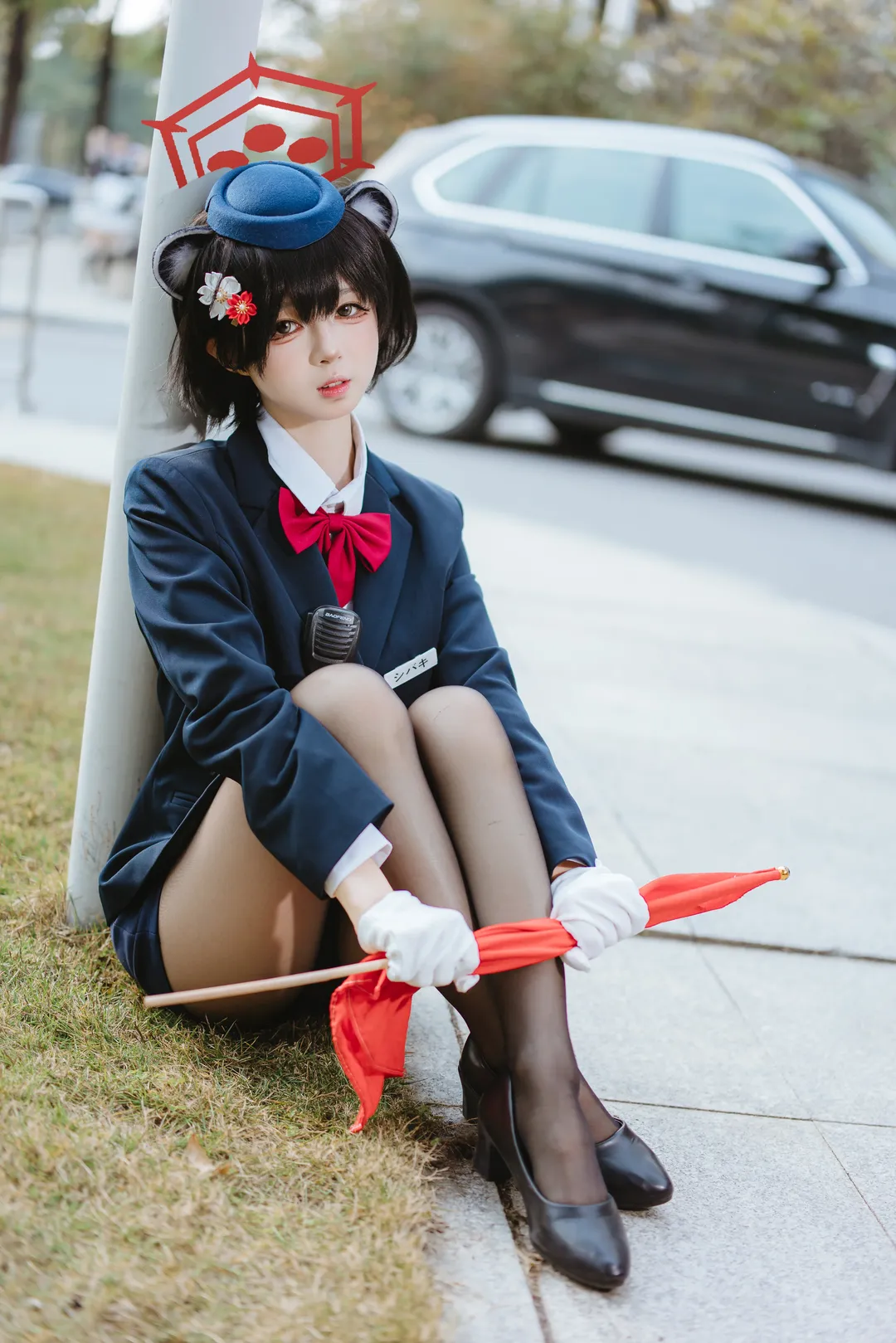 Blue Archive, Firefly ACG Expo, Tsubaki (Guide) cosplay, Camellya cosplay, Black stockings convention photoshoot - Image 1