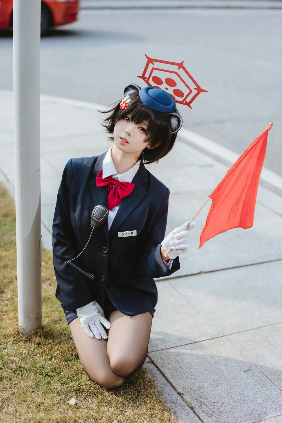 Blue Archive, Firefly ACG Expo, Tsubaki (Guide) cosplay, Camellya cosplay, Black stockings convention photoshoot - Image 5