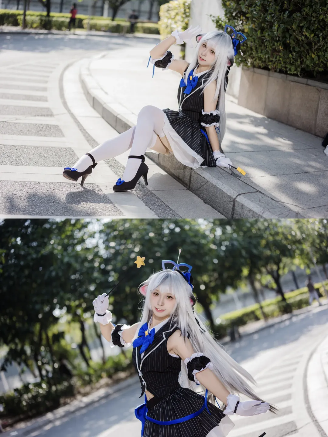 蔚蓝档案, 漫展返图, 萤火虫动漫嘉年华, 白丝cosplay, 心奈cos - 第1张