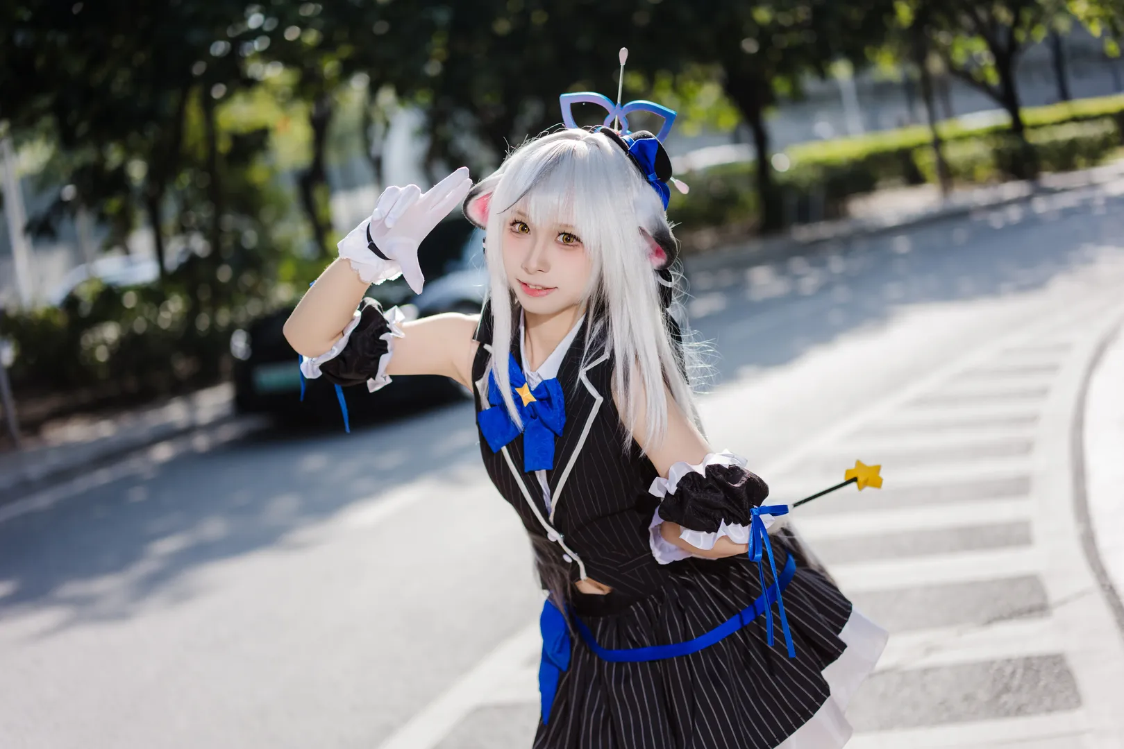 蔚蓝档案, 漫展返图, 萤火虫动漫嘉年华, 白丝cosplay, 心奈cos - 第3张
