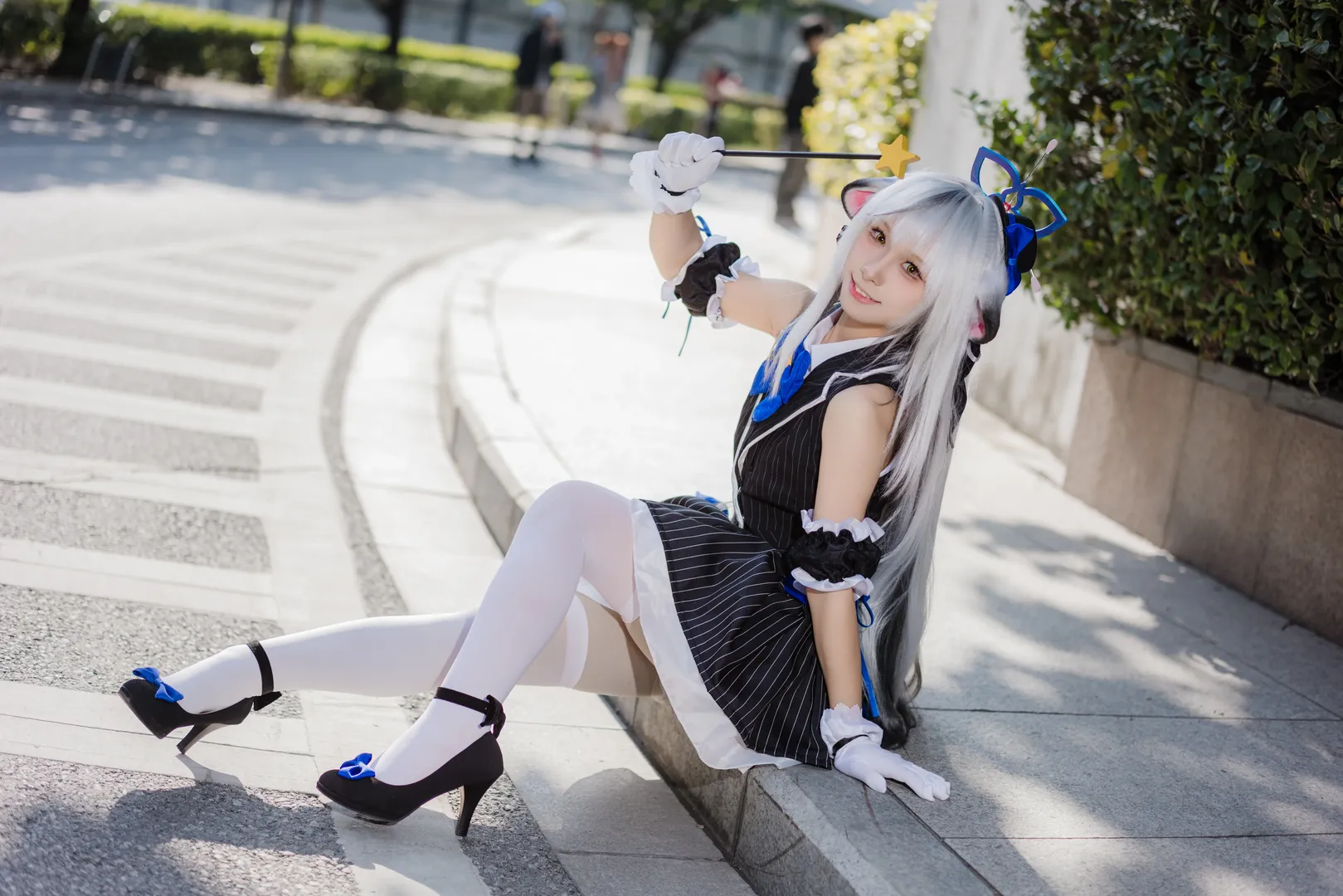 蔚蓝档案, 漫展返图, 萤火虫动漫嘉年华, 白丝cosplay, 心奈cos - 第4张