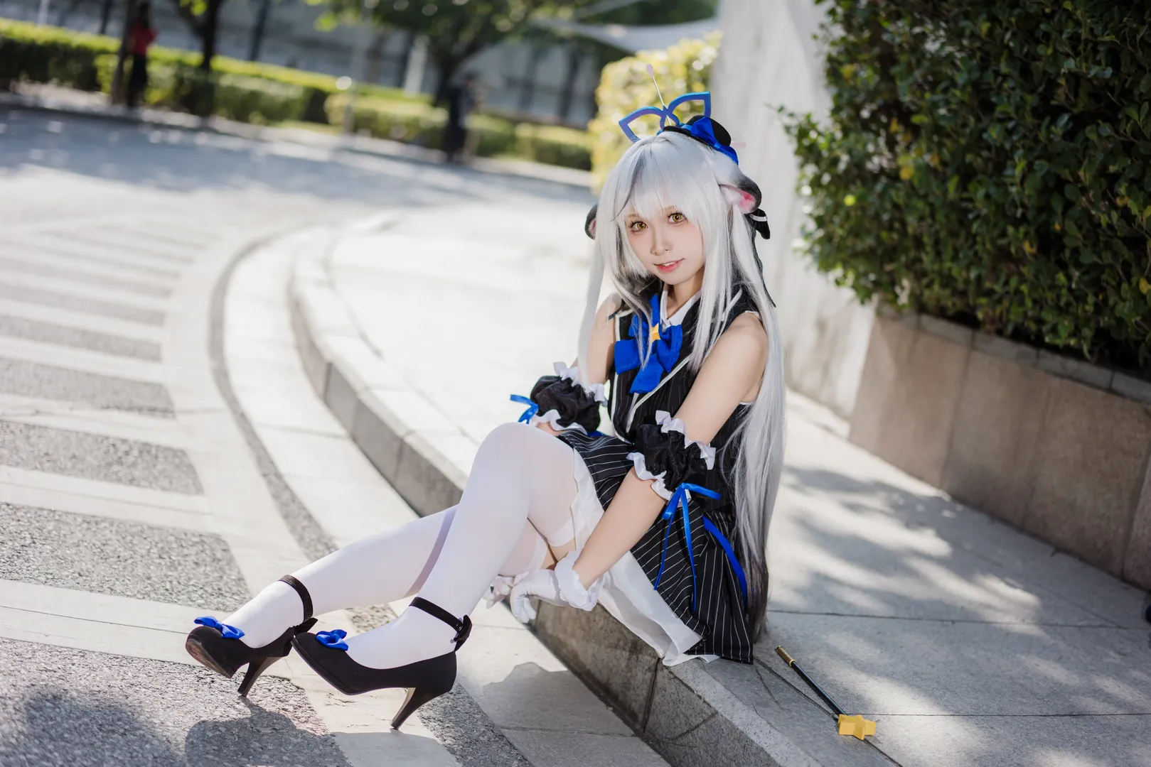 蔚蓝档案, 漫展返图, 萤火虫动漫嘉年华, 白丝cosplay, 心奈cos - 第7张