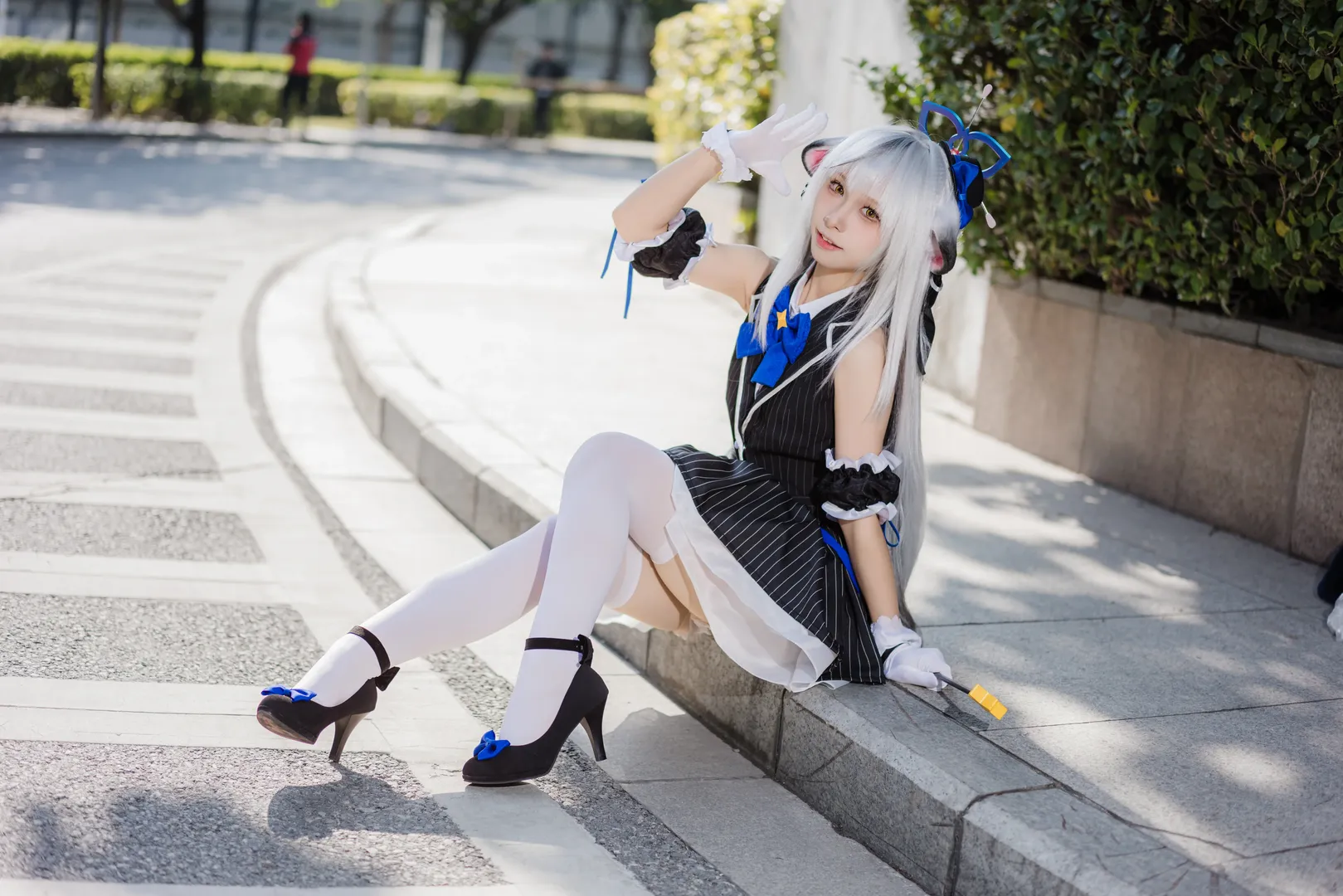 蔚蓝档案, 漫展返图, 萤火虫动漫嘉年华, 白丝cosplay, 心奈cos - 第8张
