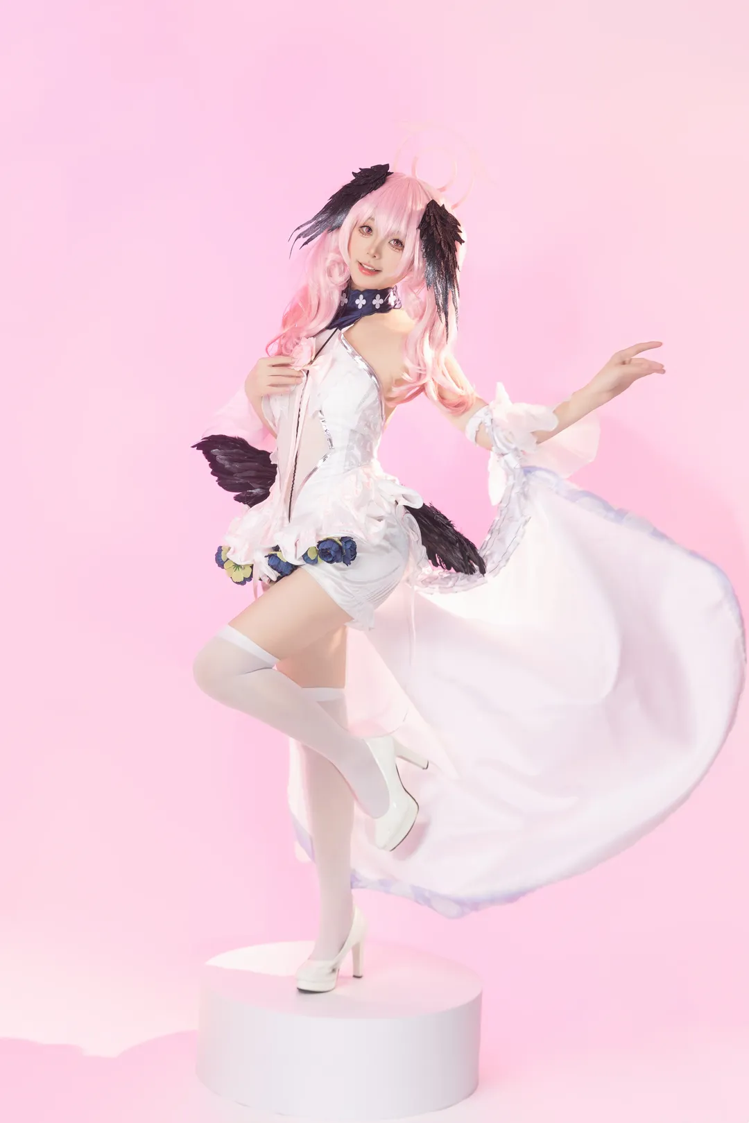 二次元摄影, 蔚蓝档案, 下江小春cos, 花嫁cosplay, 白丝cos - 第10张