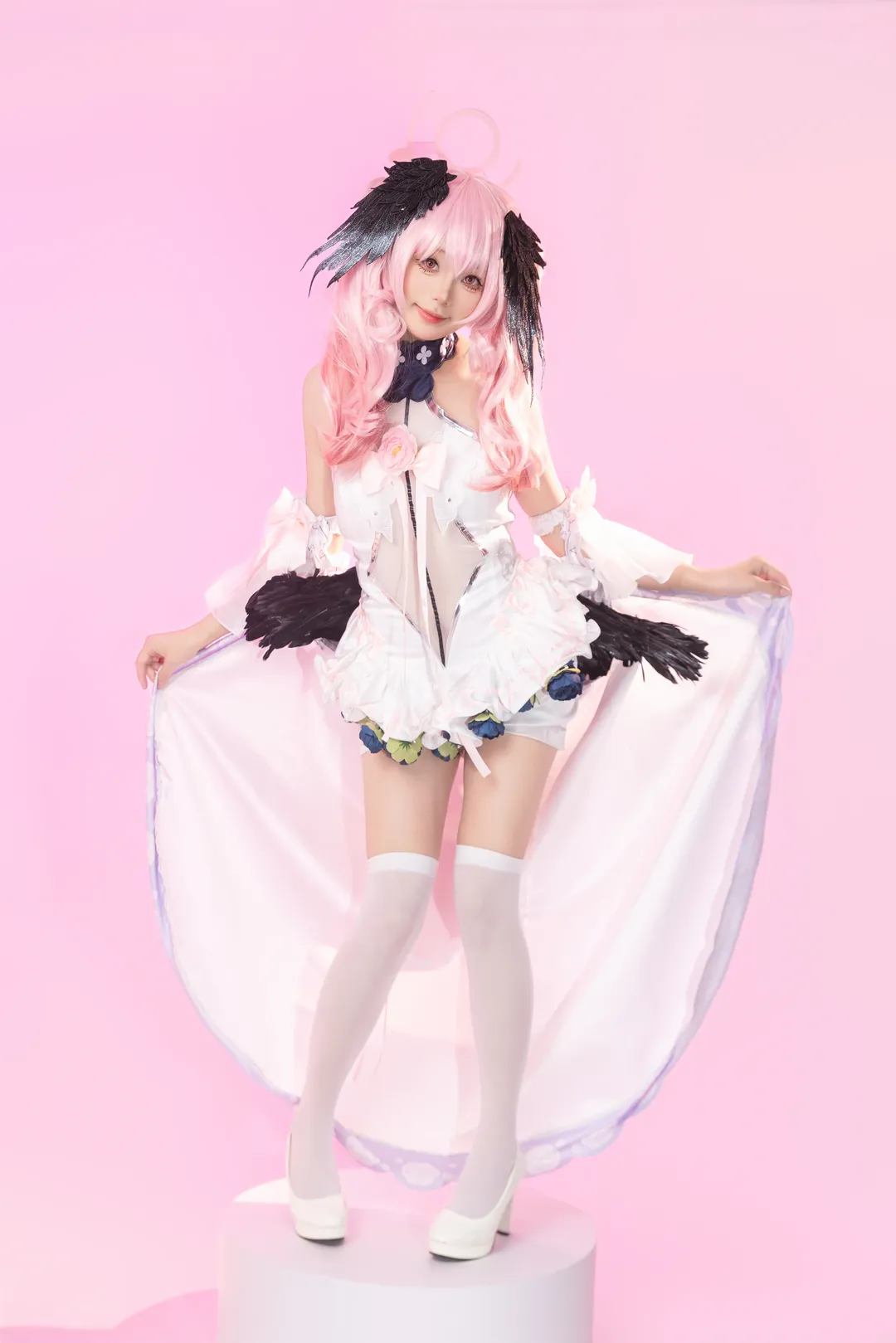 二次元摄影, 蔚蓝档案, 下江小春cos, 花嫁cosplay, 白丝cos - 第13张