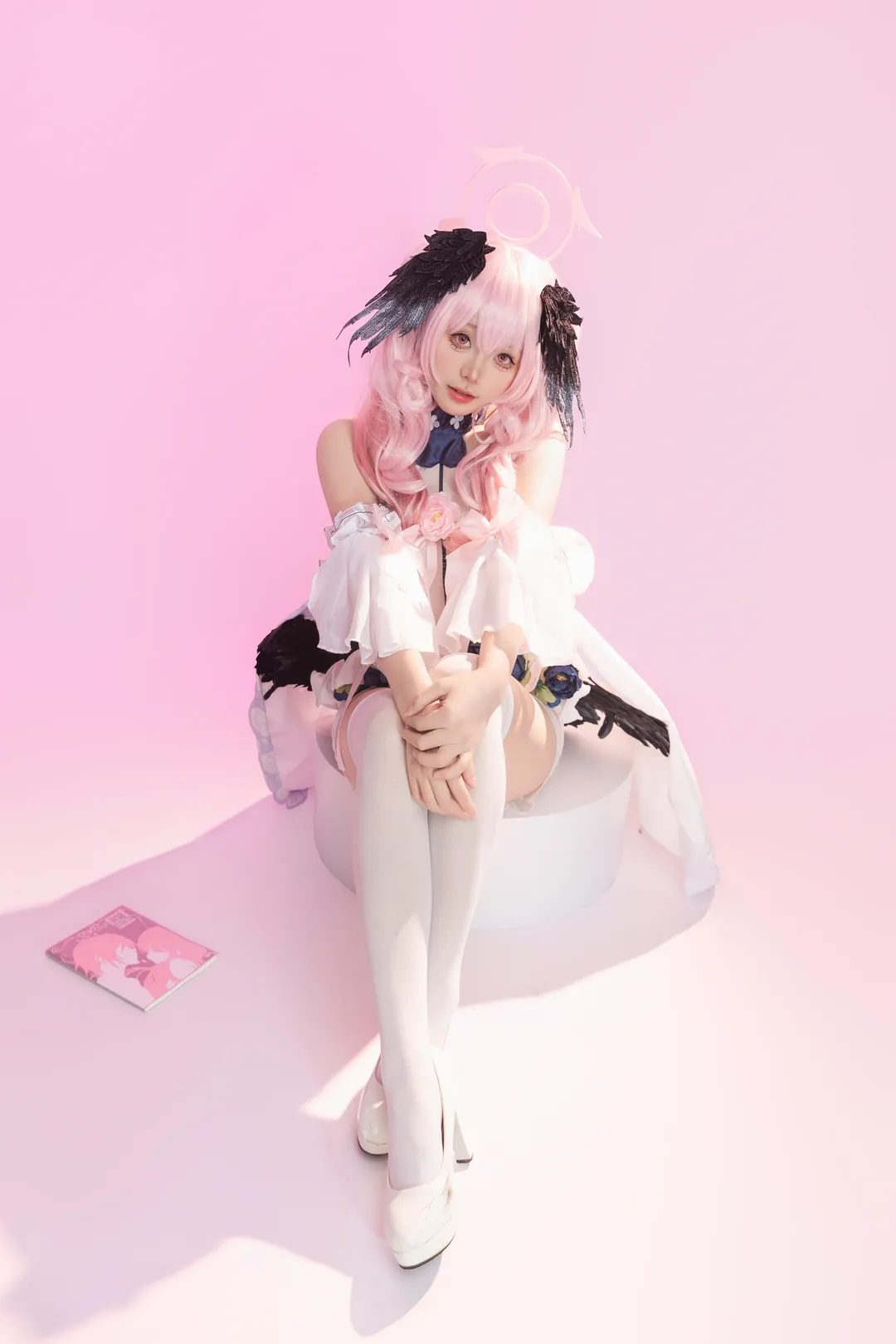 二次元摄影, 蔚蓝档案, 下江小春cos, 花嫁cosplay, 白丝cos - 第14张