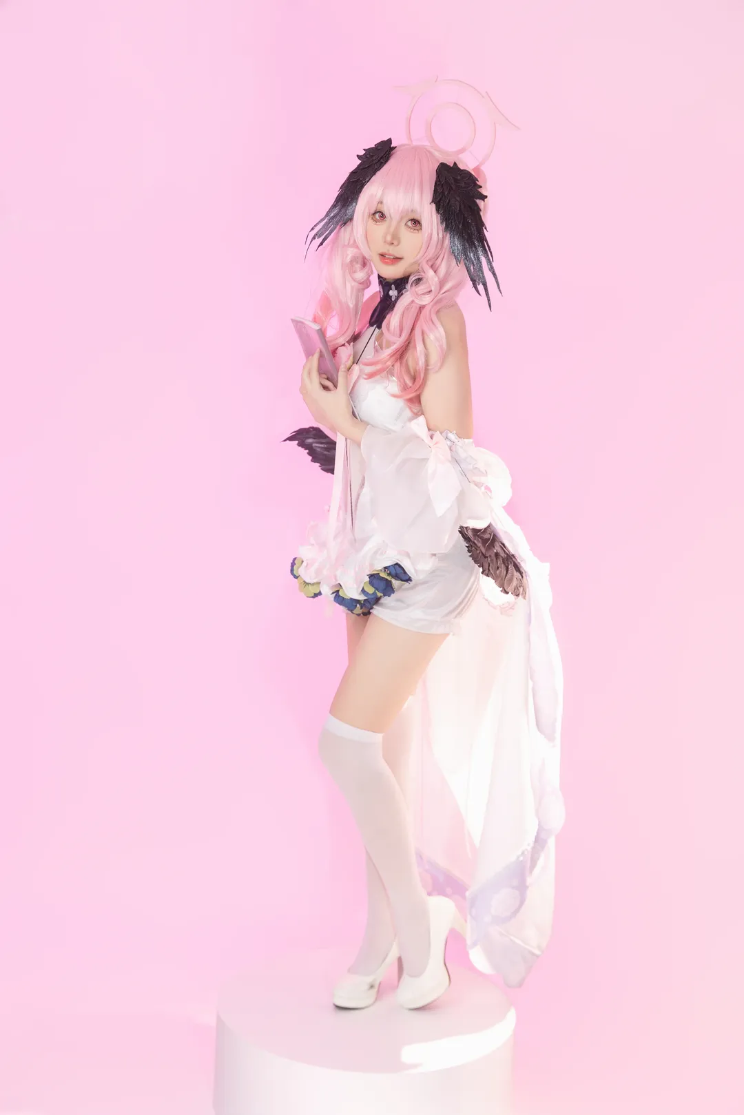 二次元摄影, 蔚蓝档案, 下江小春cos, 花嫁cosplay, 白丝cos - 第15张