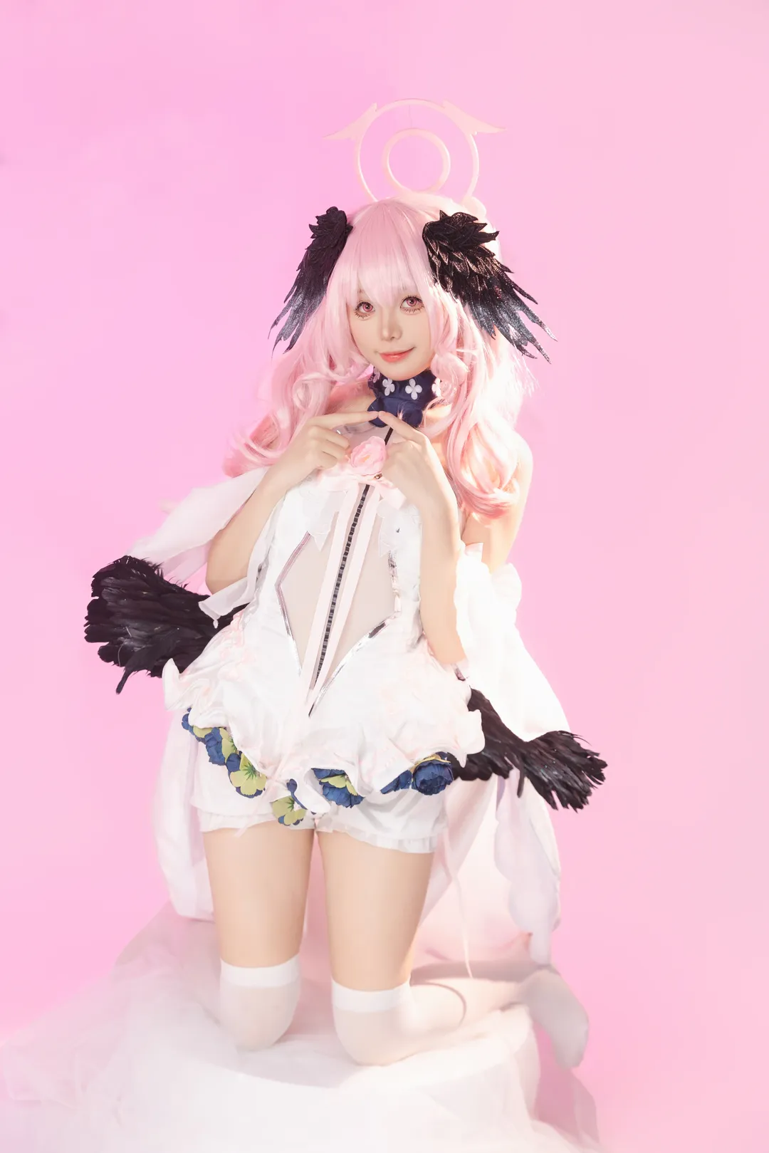二次元摄影, 蔚蓝档案, 下江小春cos, 花嫁cosplay, 白丝cos - 第16张