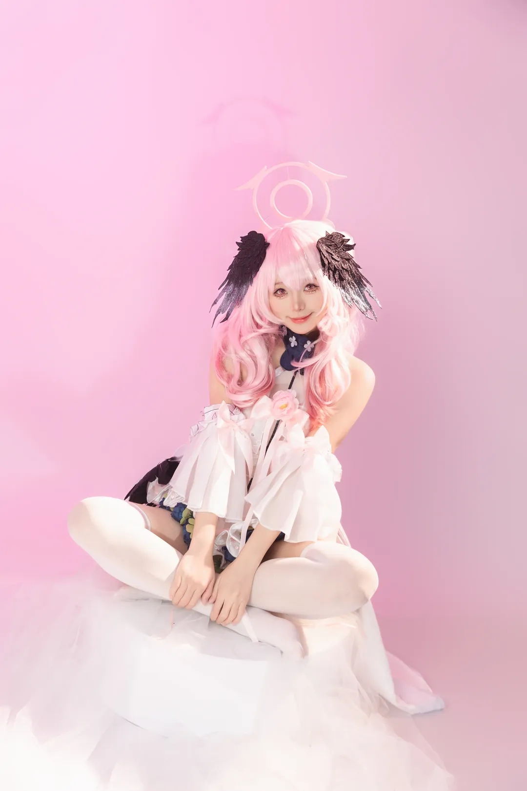 二次元摄影, 蔚蓝档案, 下江小春cos, 花嫁cosplay, 白丝cos - 第18张